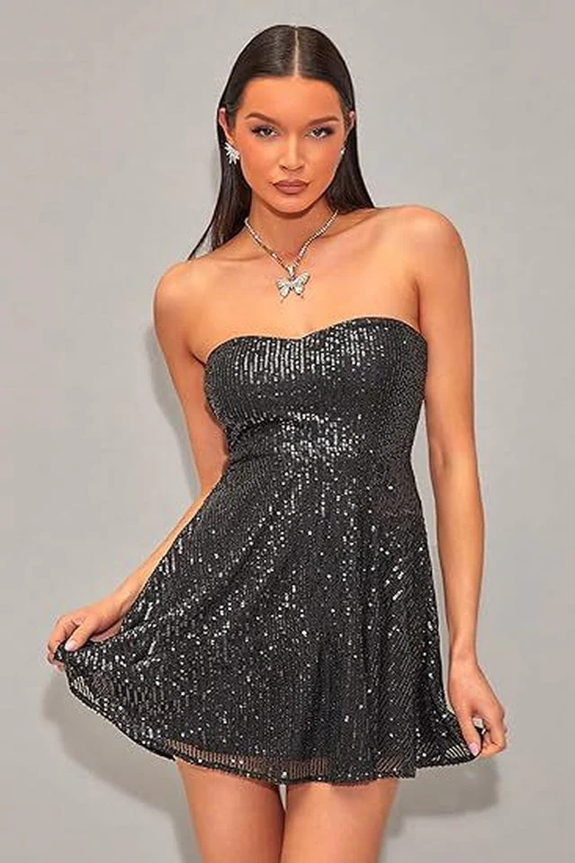 Women's Glitz and Glam Sequined Dress