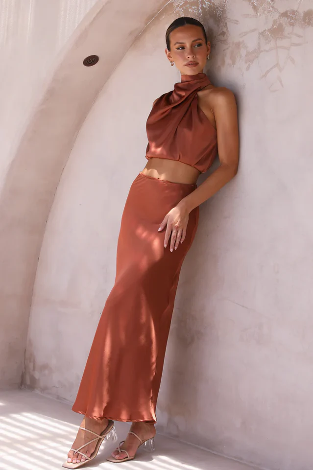 Women's Esther Top + Maxi Skirt Set