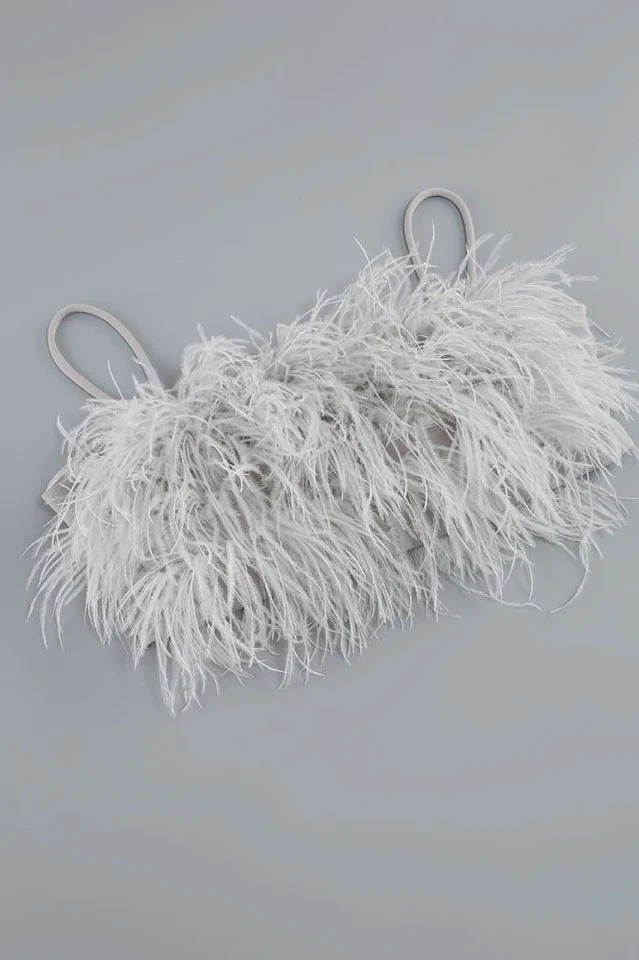 Women's Aleyna Feather Top + Sequin Skirt Set