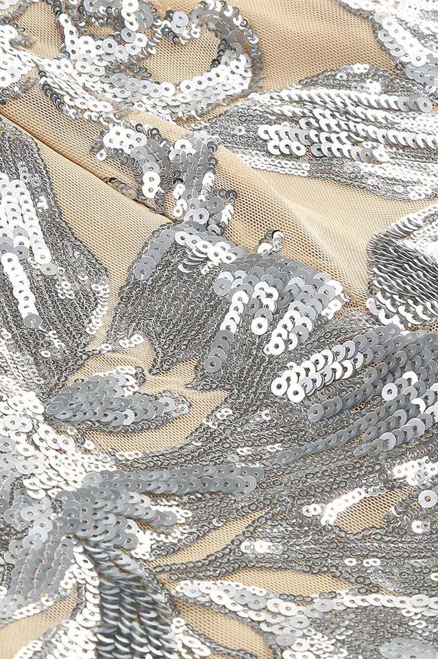 Women's Long Sleeve Sequin Jumpsuit