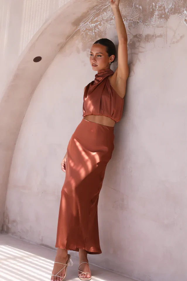 Women's Esther Top + Maxi Skirt Set