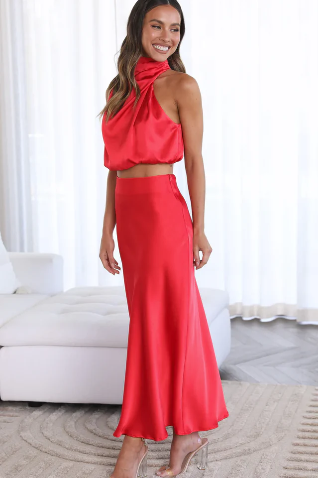 Women's Esther Top + Maxi Skirt Set