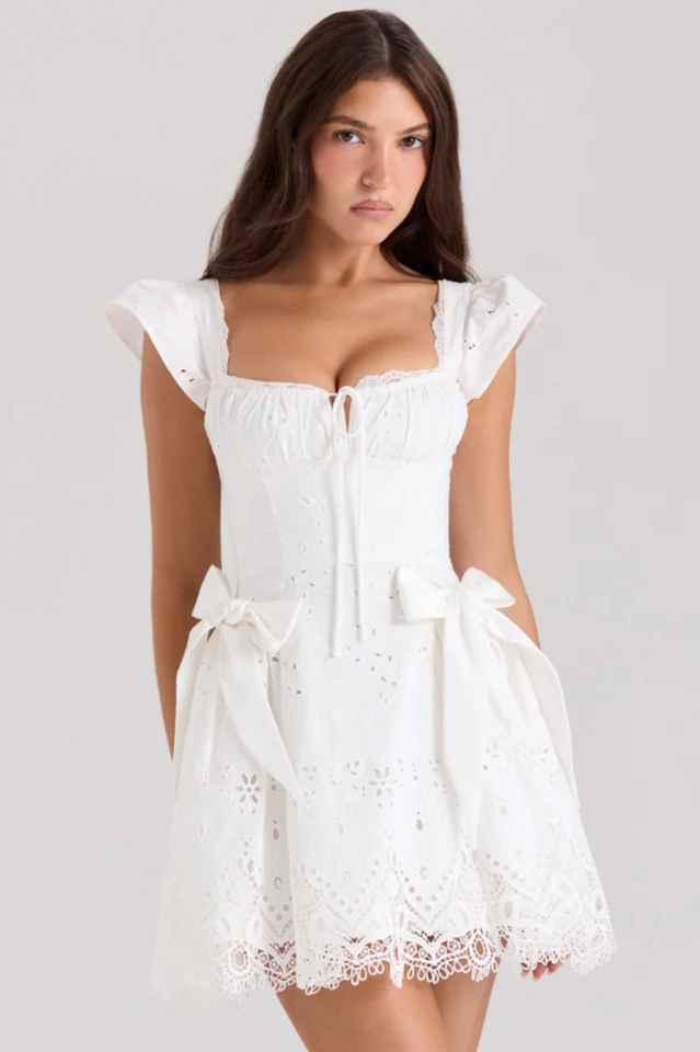 Women's Giglio Broderie Anglais Mini Dress