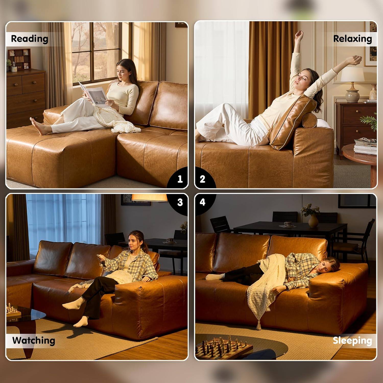 Sectional Cloud Couch for Living Room