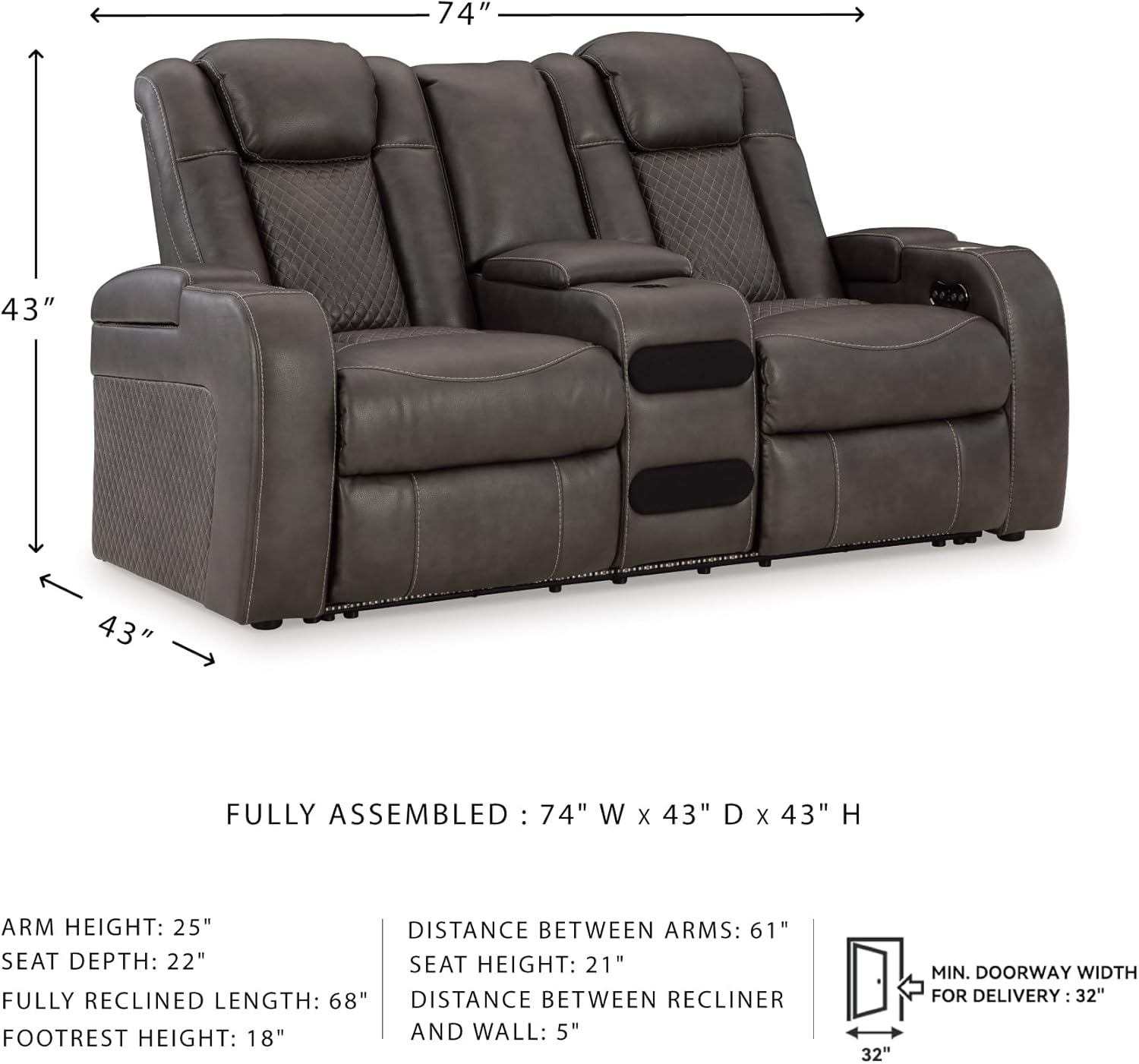 Signature Design by Ashley Next-Gen DuraPella Power Reclining Sofa