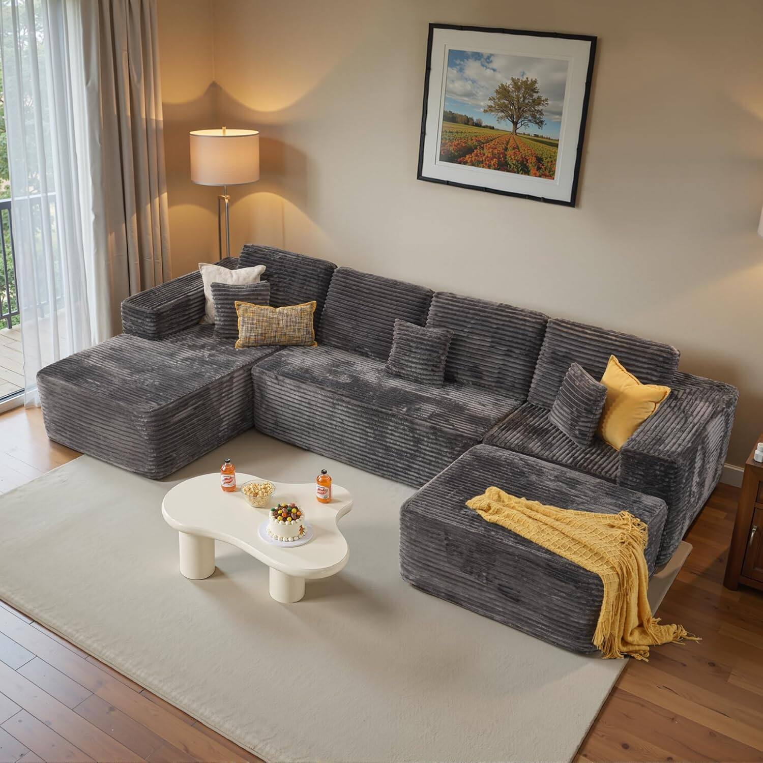 Sectional Cloud Couch for Living Room