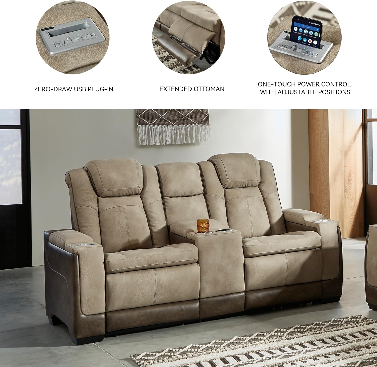 Signature Design by Ashley Next-Gen DuraPella Power Reclining Sofa