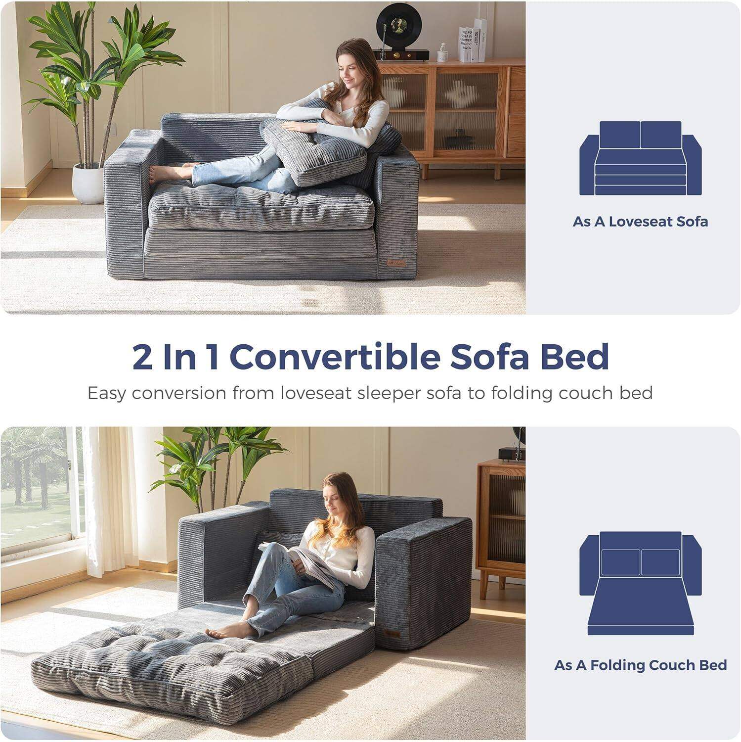 MAXYOYO Convertible Sofa Bed