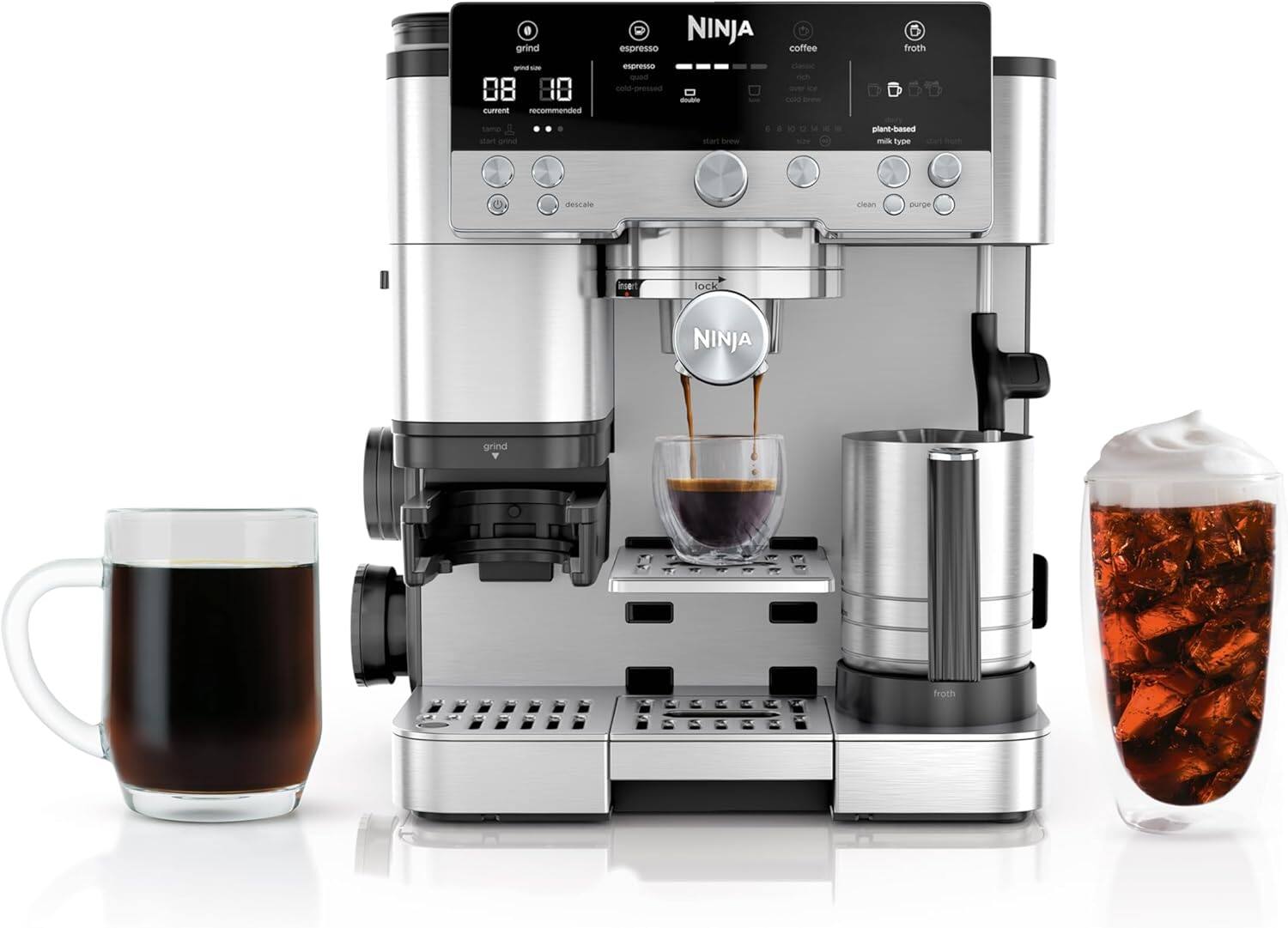 Ninja Espresso Machine Drip Coffee Maker Luxe Café Premier Series Stainless Steel