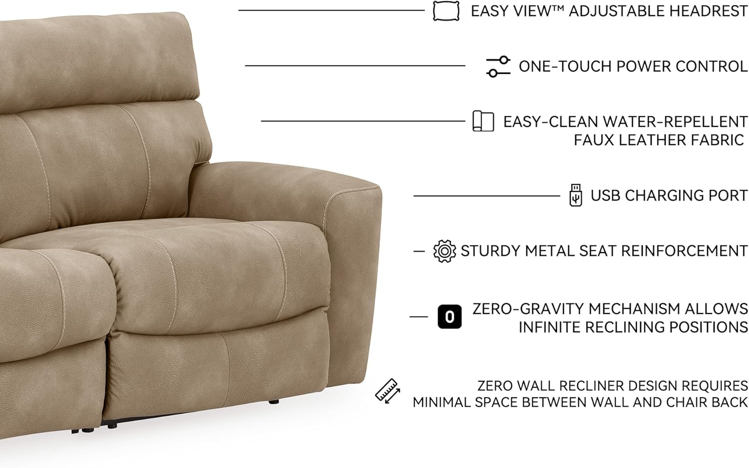 Signature Design by Ashley Next-Gen DuraPella Power Reclining Sofa