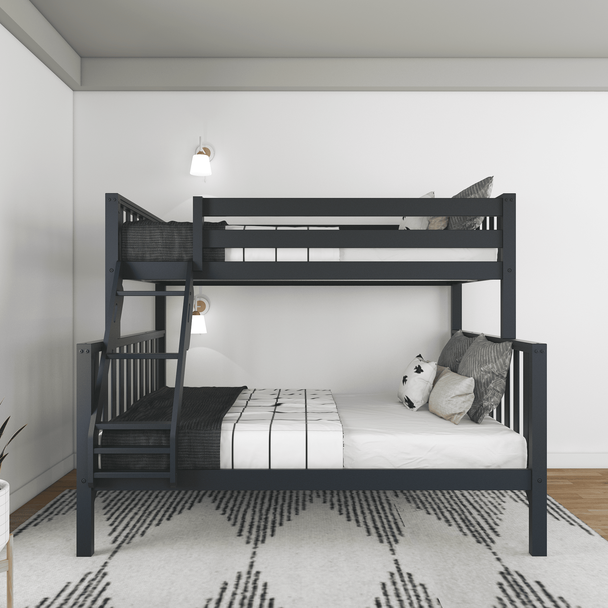 🎄Store Closing Sale💖Scandinavian Twin over Full Bunk Bed