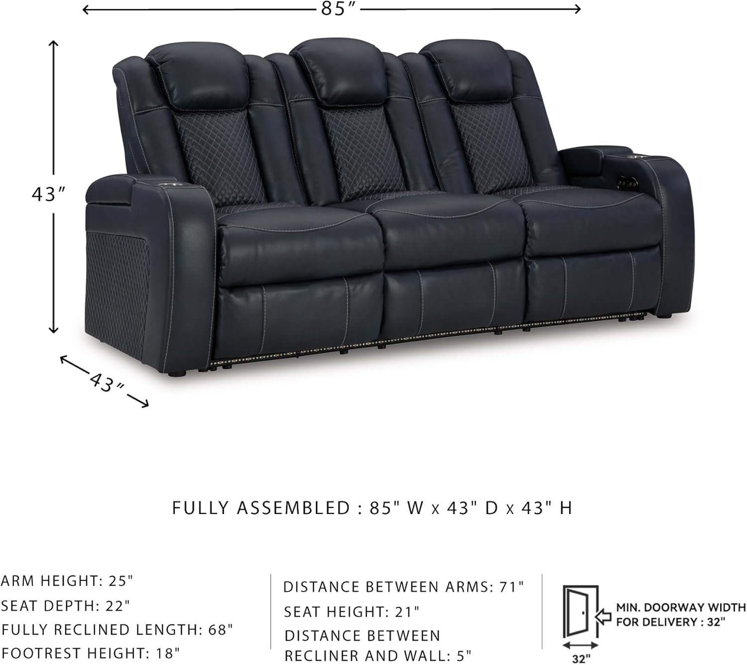 Signature Design by Ashley Next-Gen DuraPella Power Reclining Sofa
