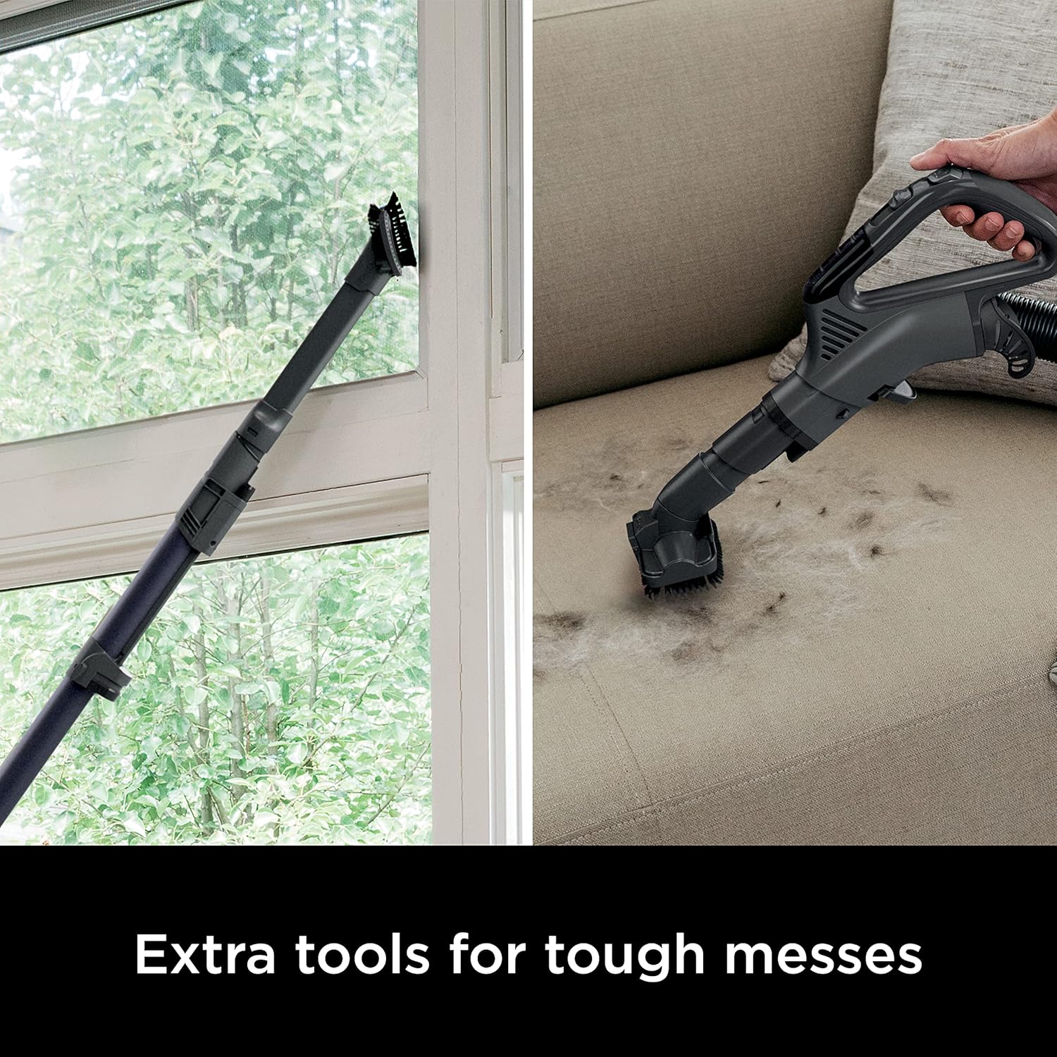 Shark AZ2002 Vertex Powered Lift-Away Upright Vacuum with DuoClean PowerFins, Self-Cleaning Brushroll, Large Dust Cup, Pet Crevice Tool, Dusting Brush & Power Brush, Silver/Rose Gold