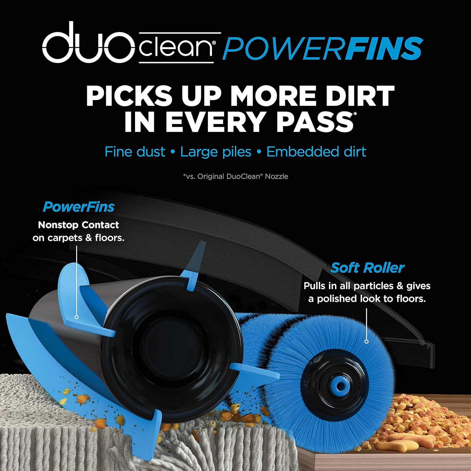 Shark AZ2002 Vertex Powered Lift-Away Upright Vacuum with DuoClean PowerFins, Self-Cleaning Brushroll, Large Dust Cup, Pet Crevice Tool, Dusting Brush & Power Brush, Silver/Rose Gold