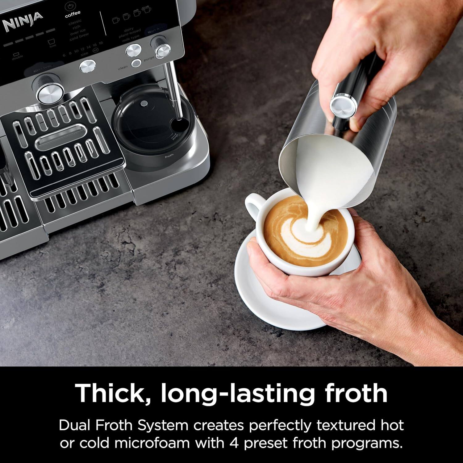 Ninja Espresso Machine Drip Coffee Maker Luxe Café Premier Series Stainless Steel