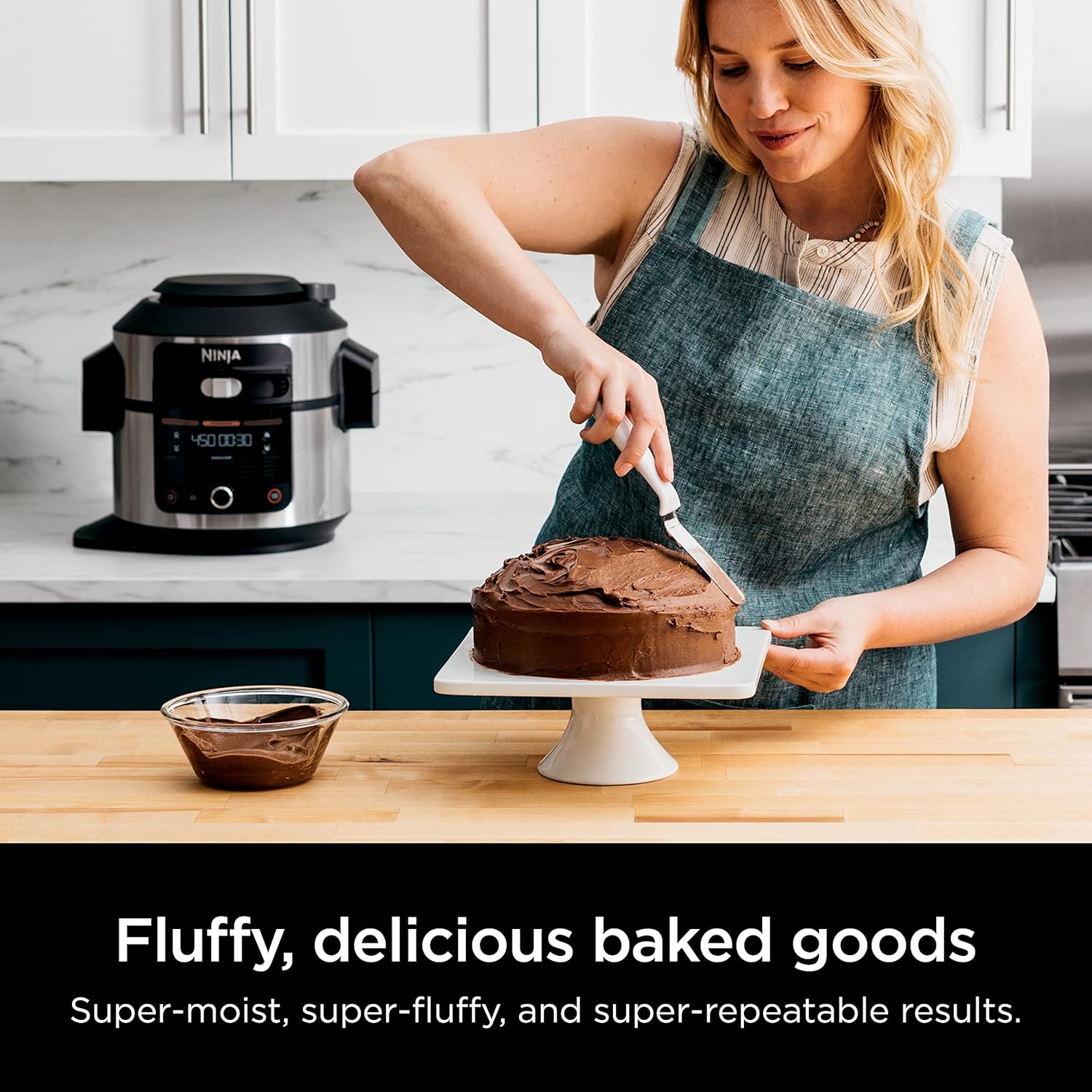 Ninja OL601 Foodi XL 8 Qt. Pressure Cooker Steam Fryer with SmartLid, 14-in-1 that Air Fries, Bakes & More, with 3-Layer Capacity, 5 Qt. Crisp Basket & 45 Recipes, Silver/Black