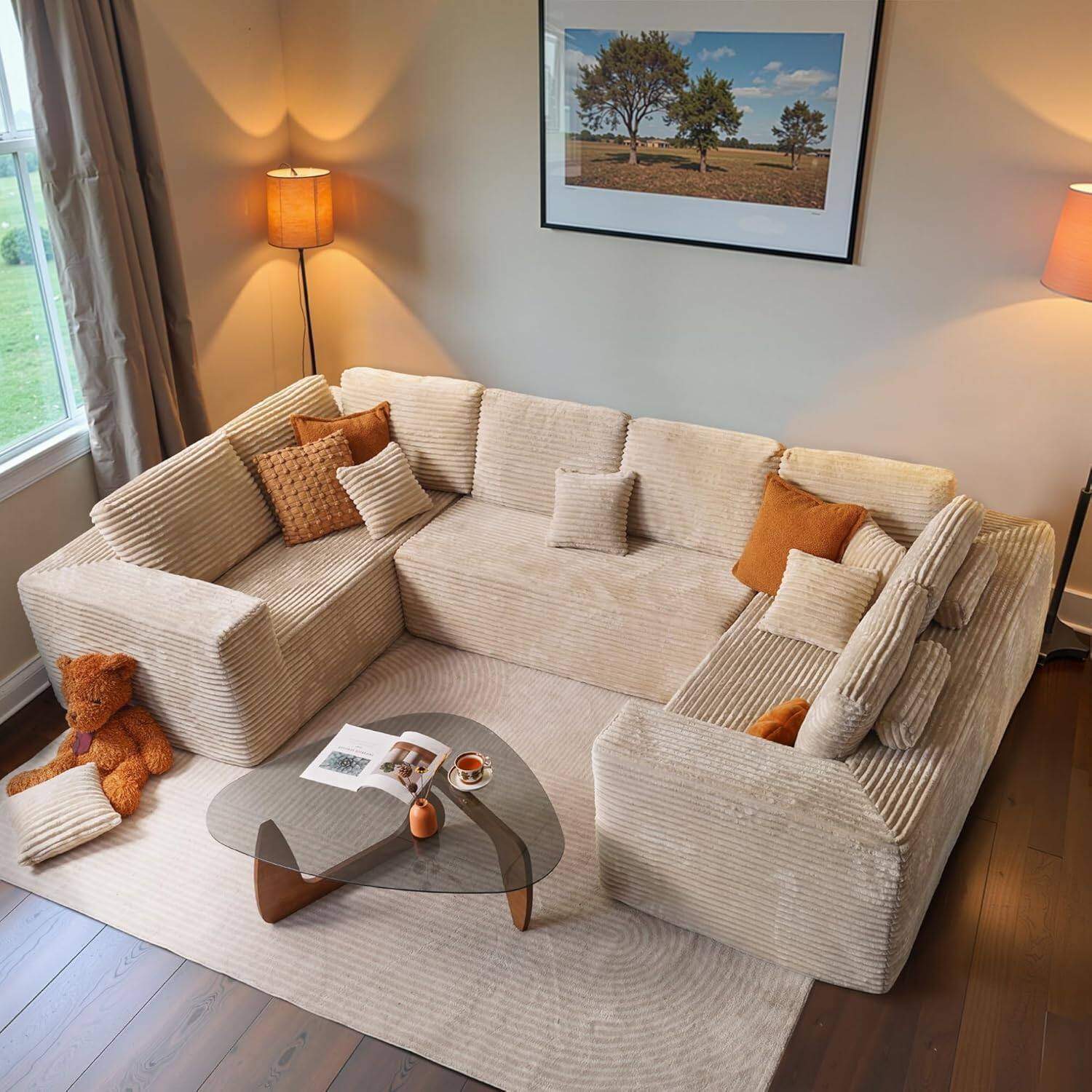 Sectional Cloud Couch for Living Room