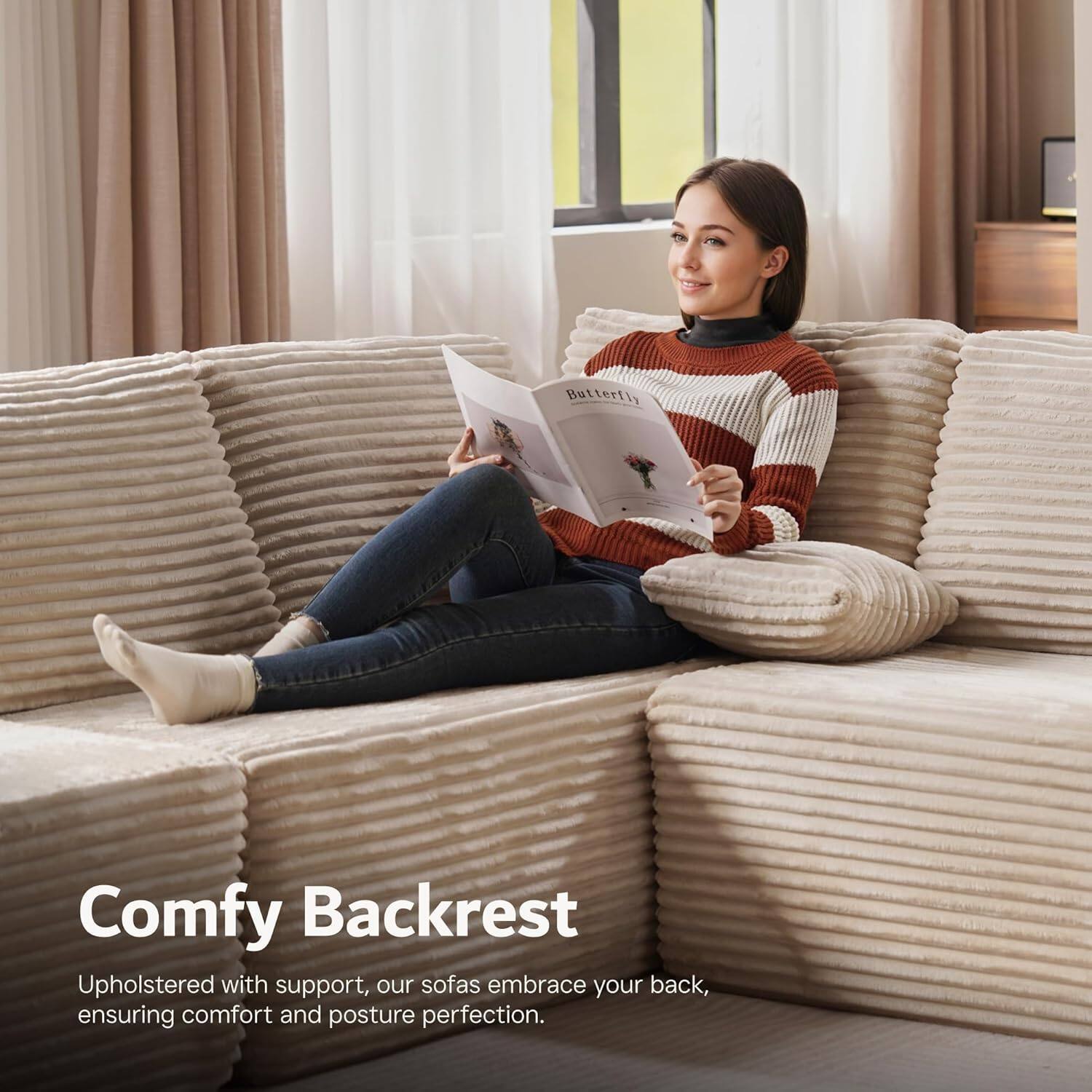 Sectional Cloud Couch for Living Room