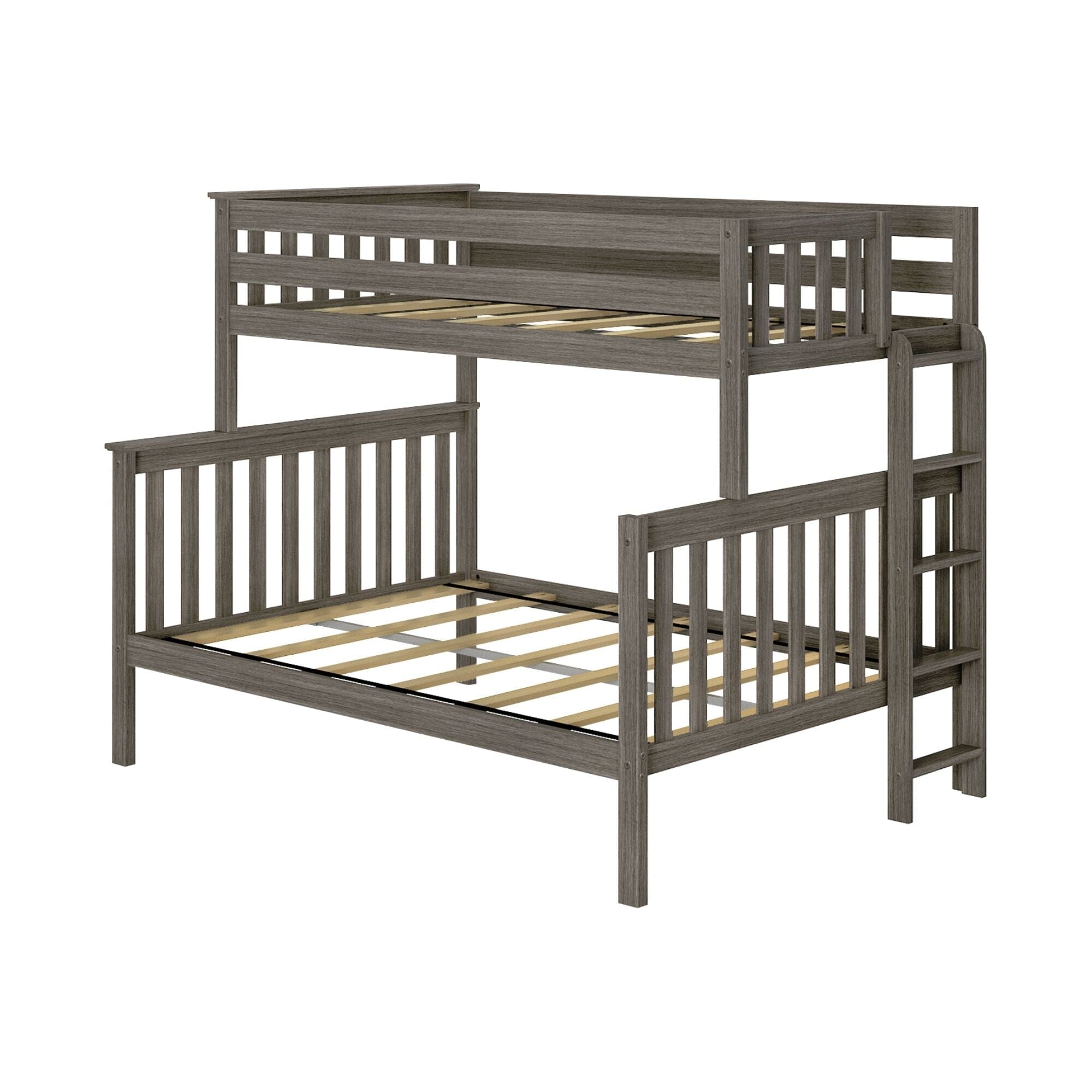 🎄Store Closing Sale💖Twin over Full Bunk Bed with Ladder on End