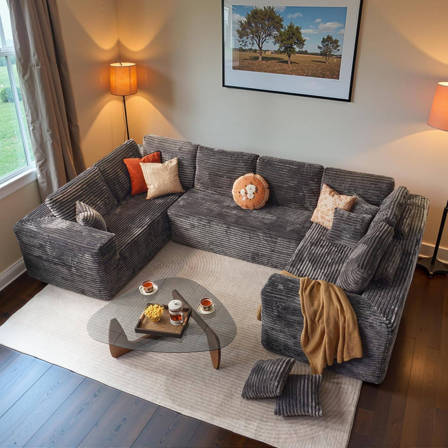 Sectional Cloud Couch for Living Room