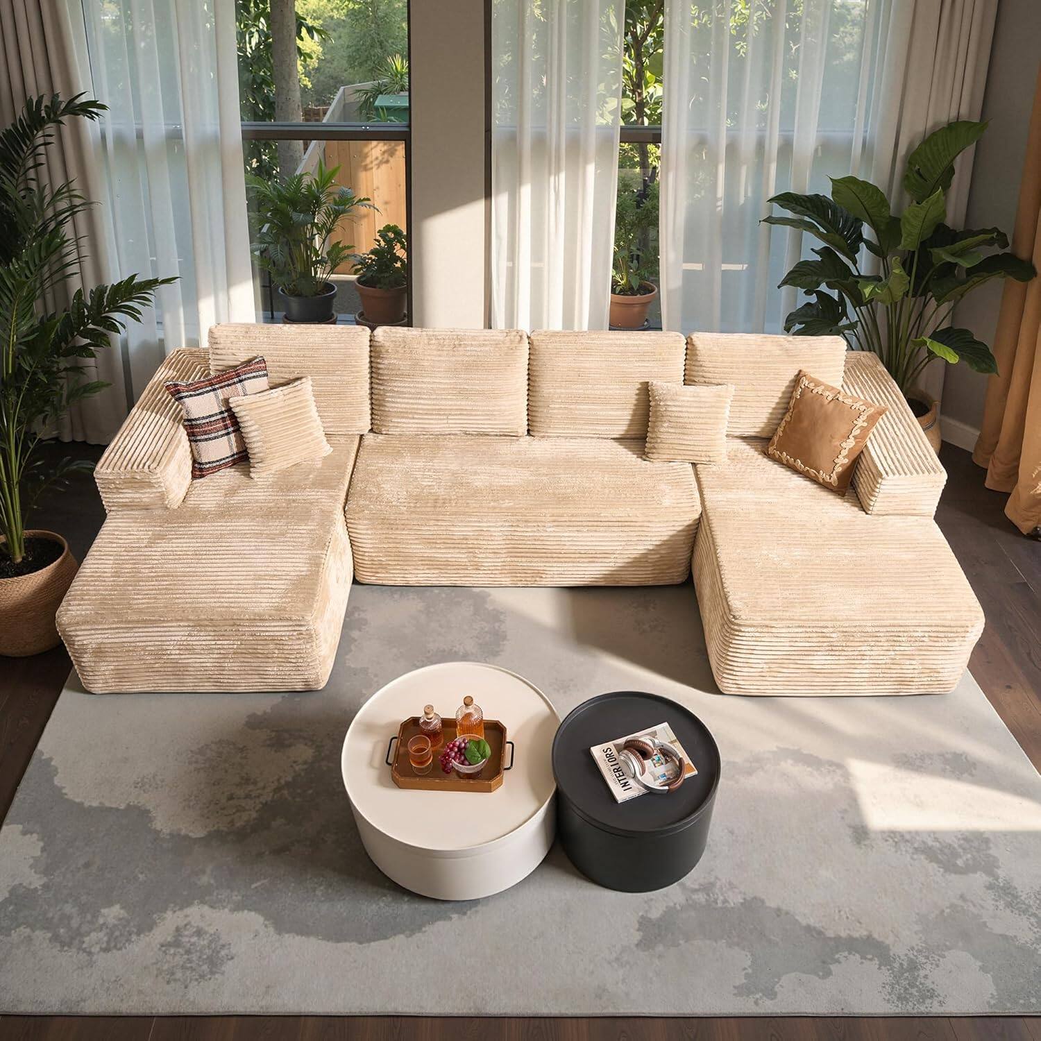 Sectional Cloud Couch for Living Room