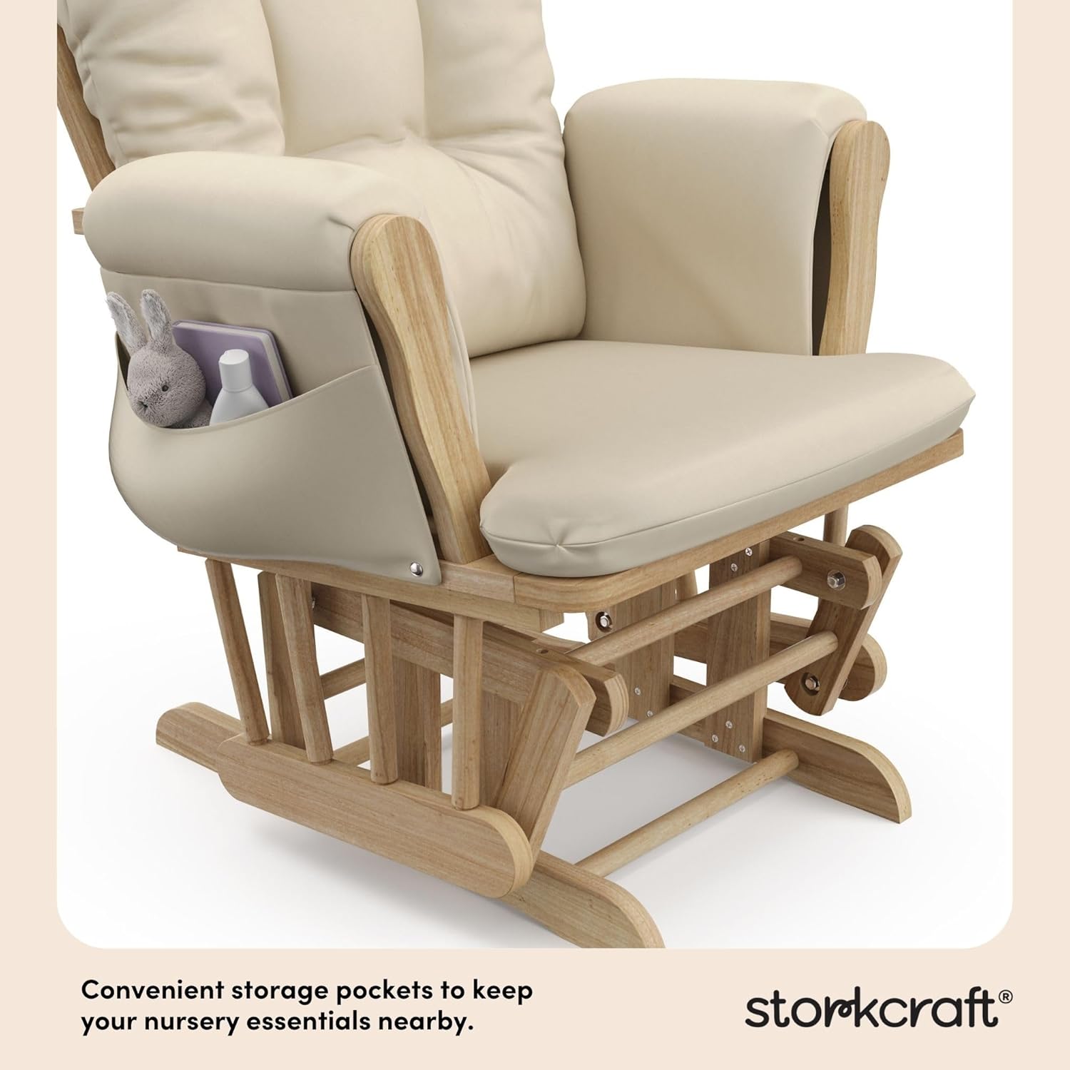 Storkcraft Premium Hoop Glider & Ottoman