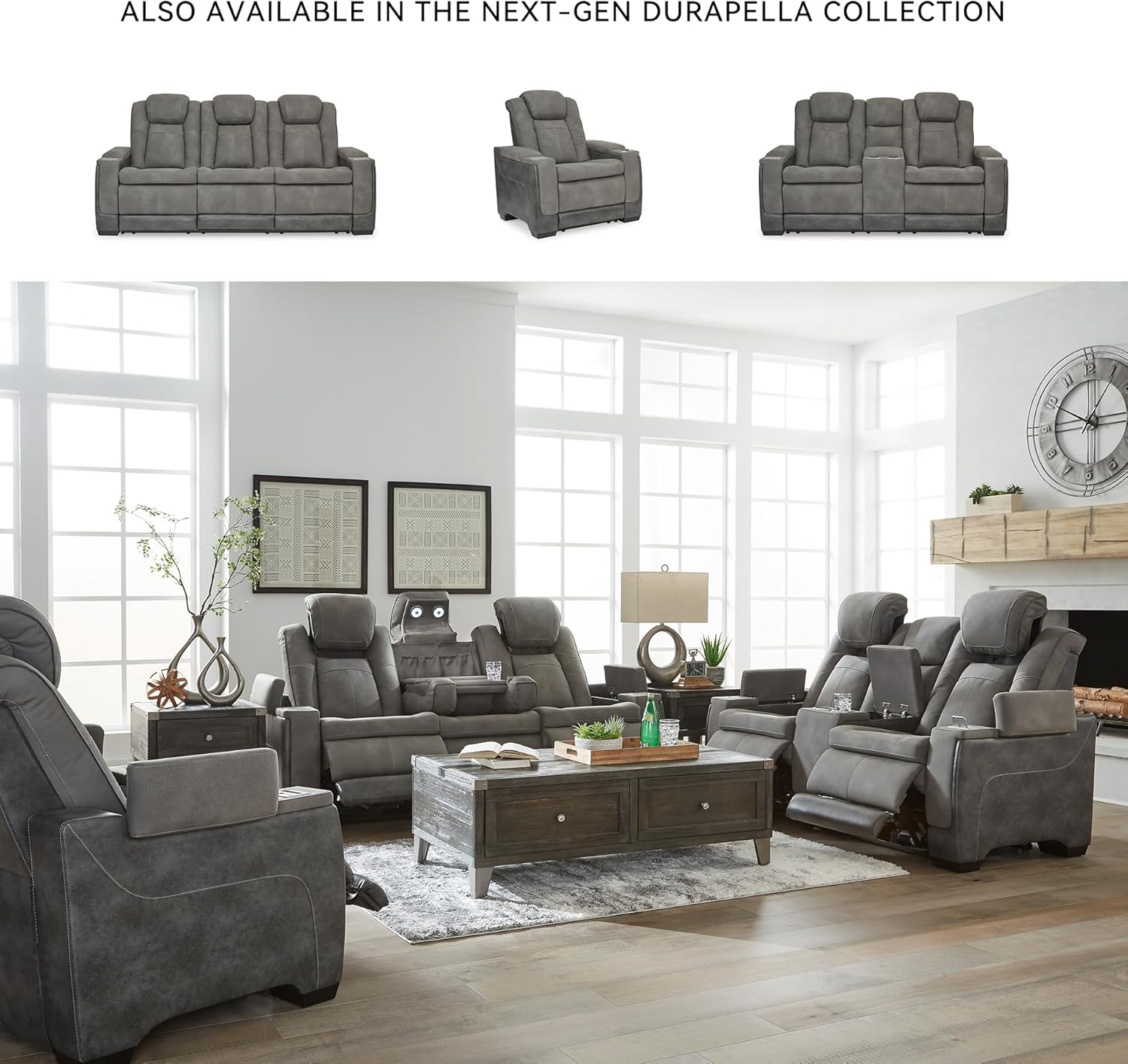 Signature Design by Ashley Next-Gen DuraPella Power Reclining Sofa