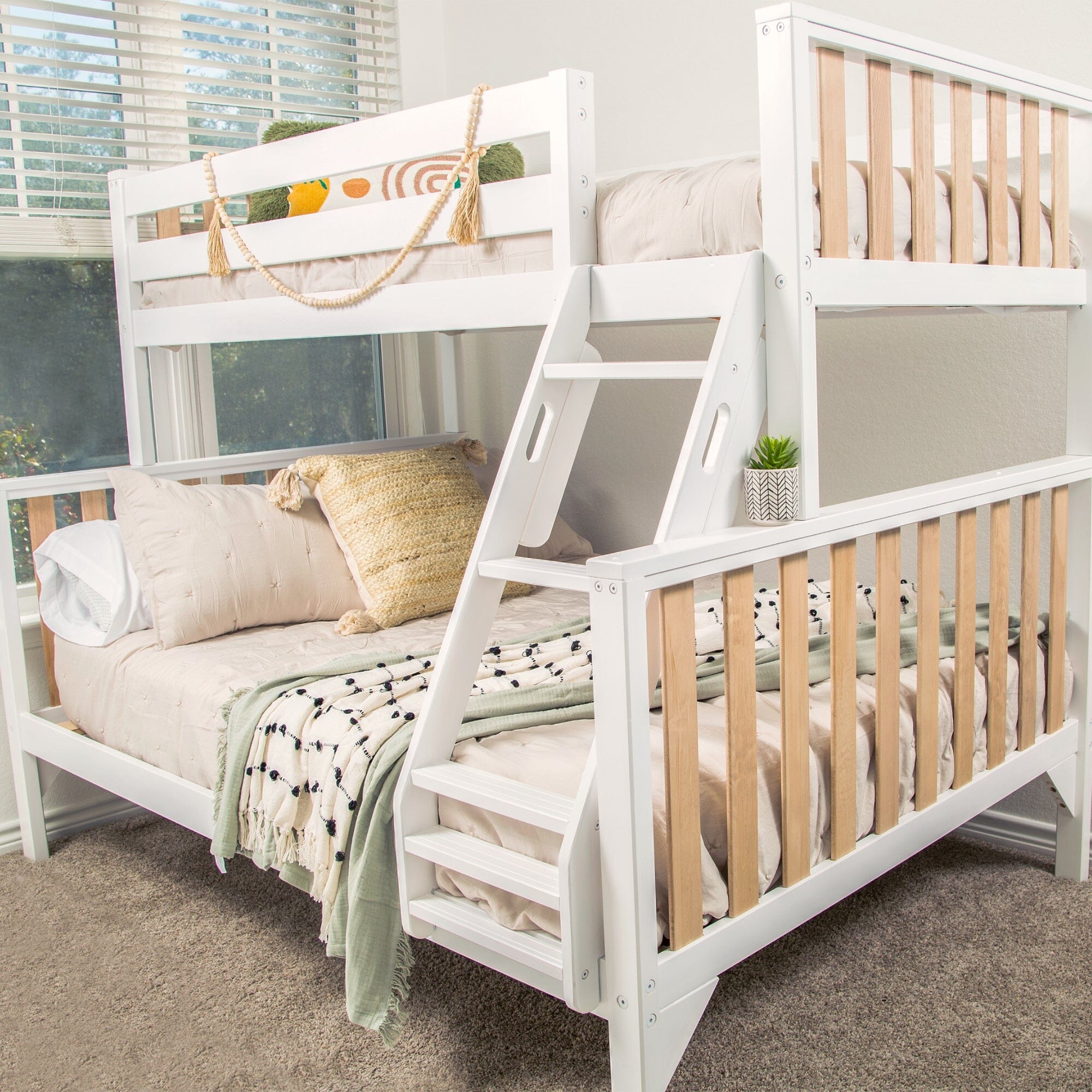 🎄Store Closing Sale💖Scandinavian Twin over Full Bunk Bed