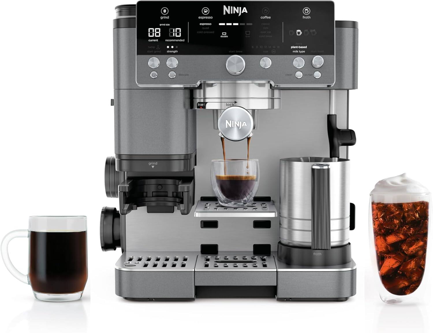 Ninja Espresso Machine Drip Coffee Maker Luxe Café Premier Series Stainless Steel
