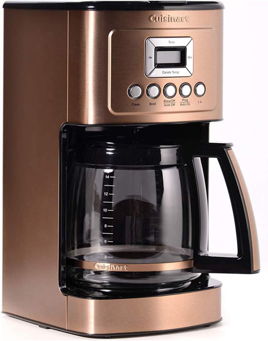 Cuisinart Coffee Maker, 14-Cup Glass Carafe, Fully Automatic for Brew Strength Control & 1-4 Cup Setting, Stainless Steel, DCC-3200P1