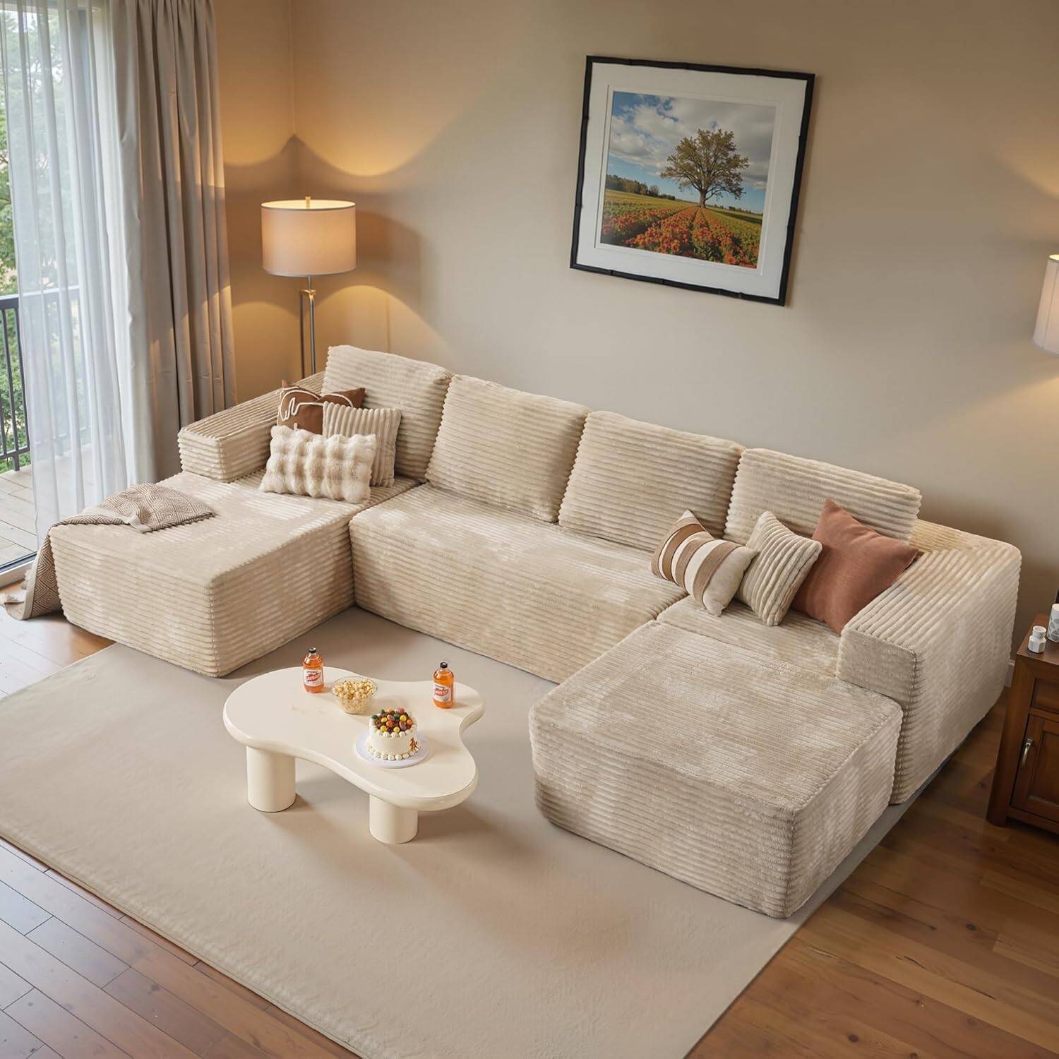 Sectional Cloud Couch for Living Room