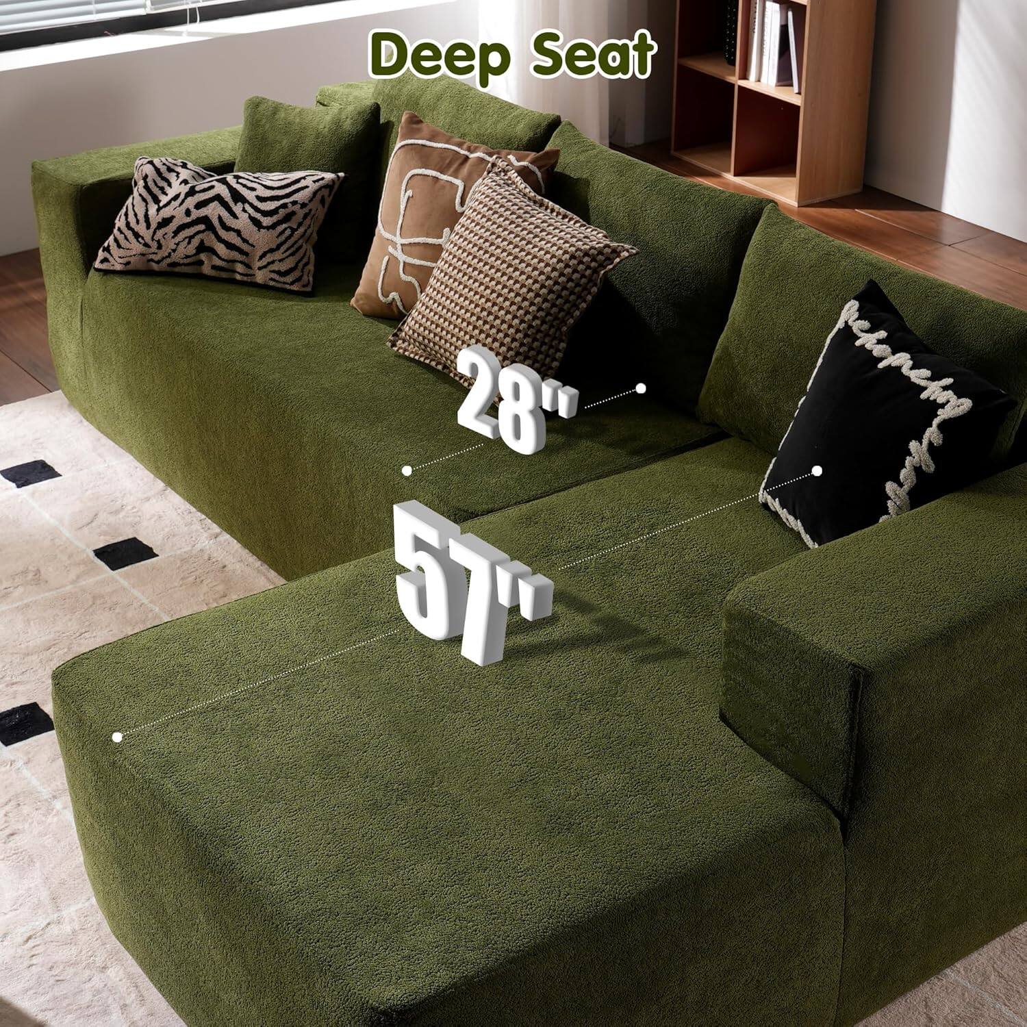 Sectional Cloud Couch for Living Room