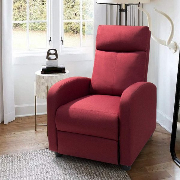 Recliner Chair Adjustable Single Sofa Fabric Recliner