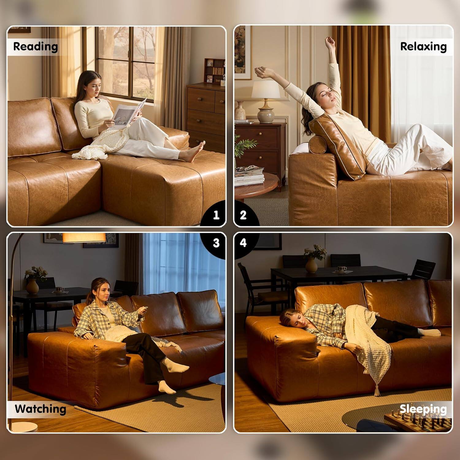 Sectional Cloud Couch for Living Room