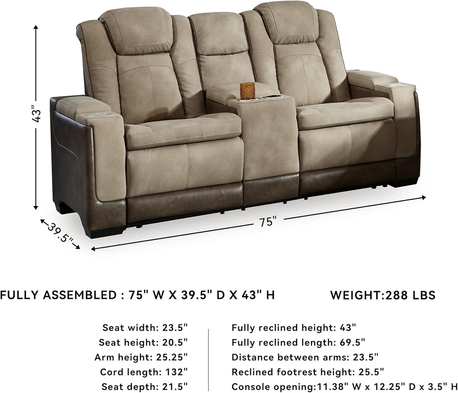 Signature Design by Ashley Next-Gen DuraPella Power Reclining Sofa
