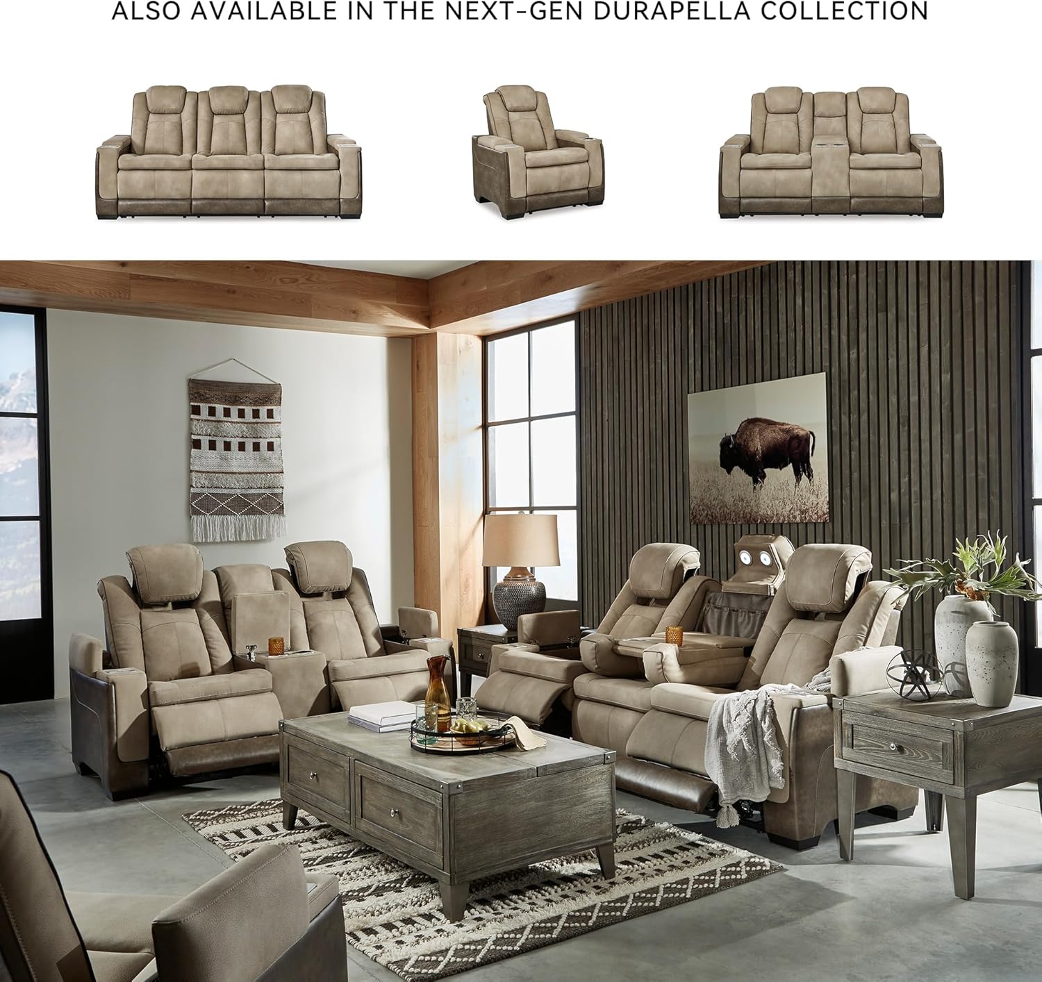 Signature Design by Ashley Next-Gen DuraPella Power Reclining Sofa