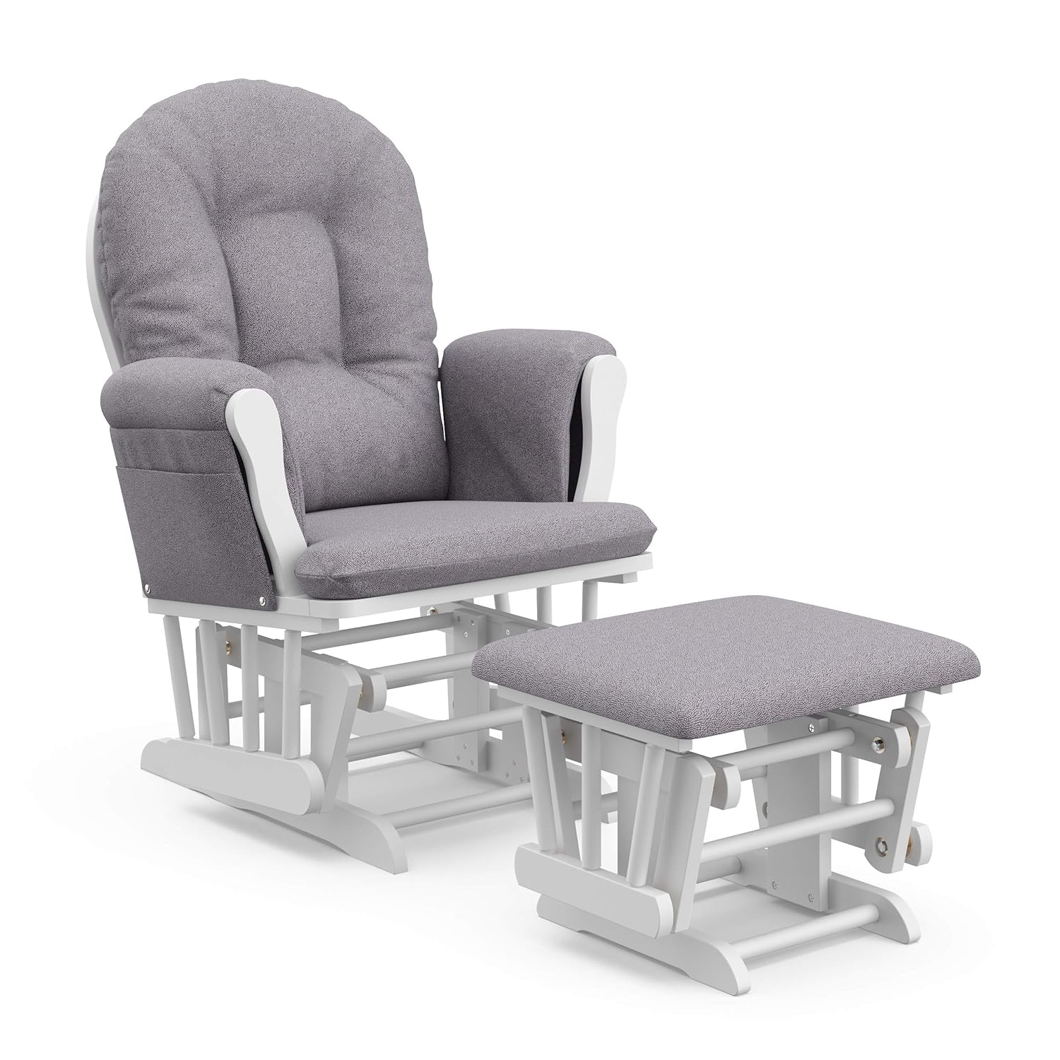Storkcraft Premium Hoop Glider & Ottoman
