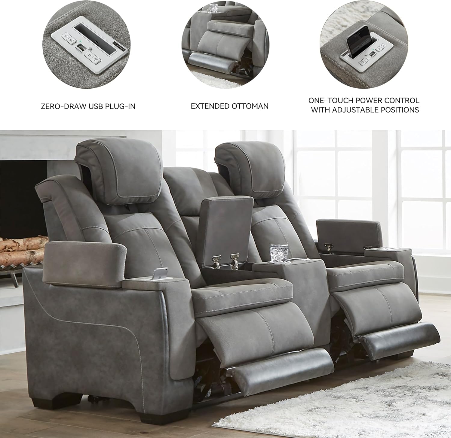 Signature Design by Ashley Next-Gen DuraPella Power Reclining Sofa