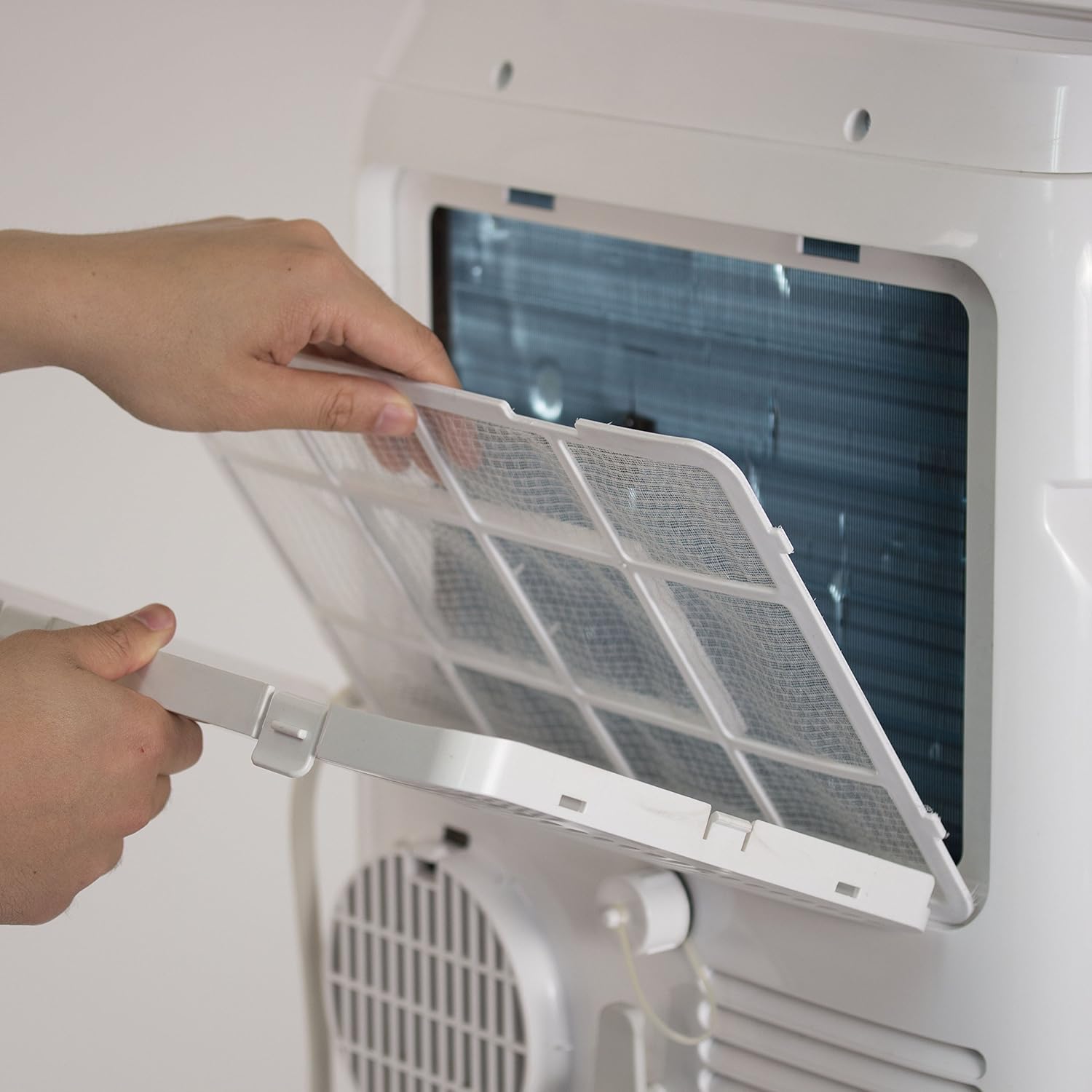 BLACK+DECKER Smart Portable Air Conditioner, 12,000 BTU for Rooms up to 550 Sq. Ft., Smart Portable AC with Follow Me Remote and Window Kit, BPACT12WT, White