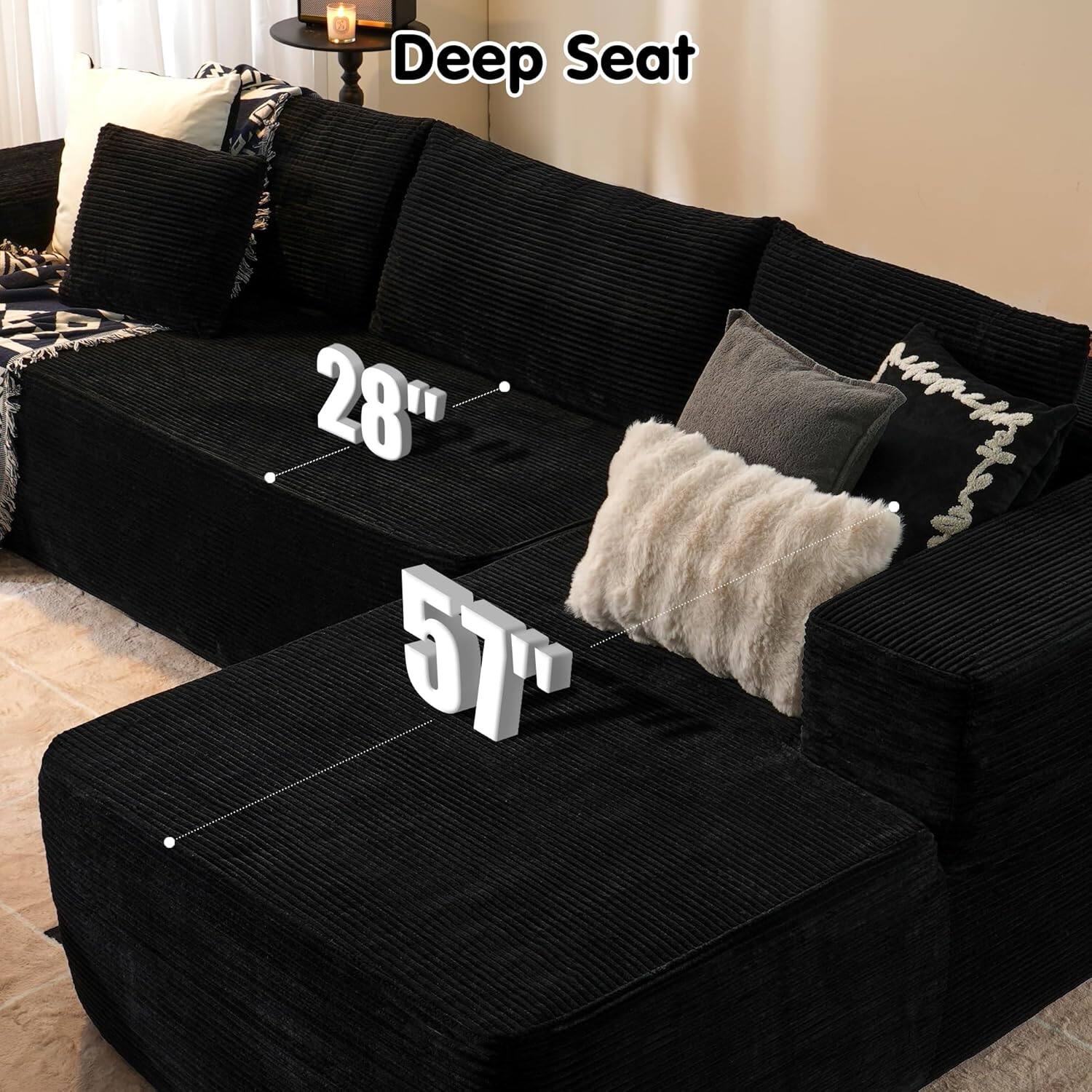 Sectional Cloud Couch for Living Room