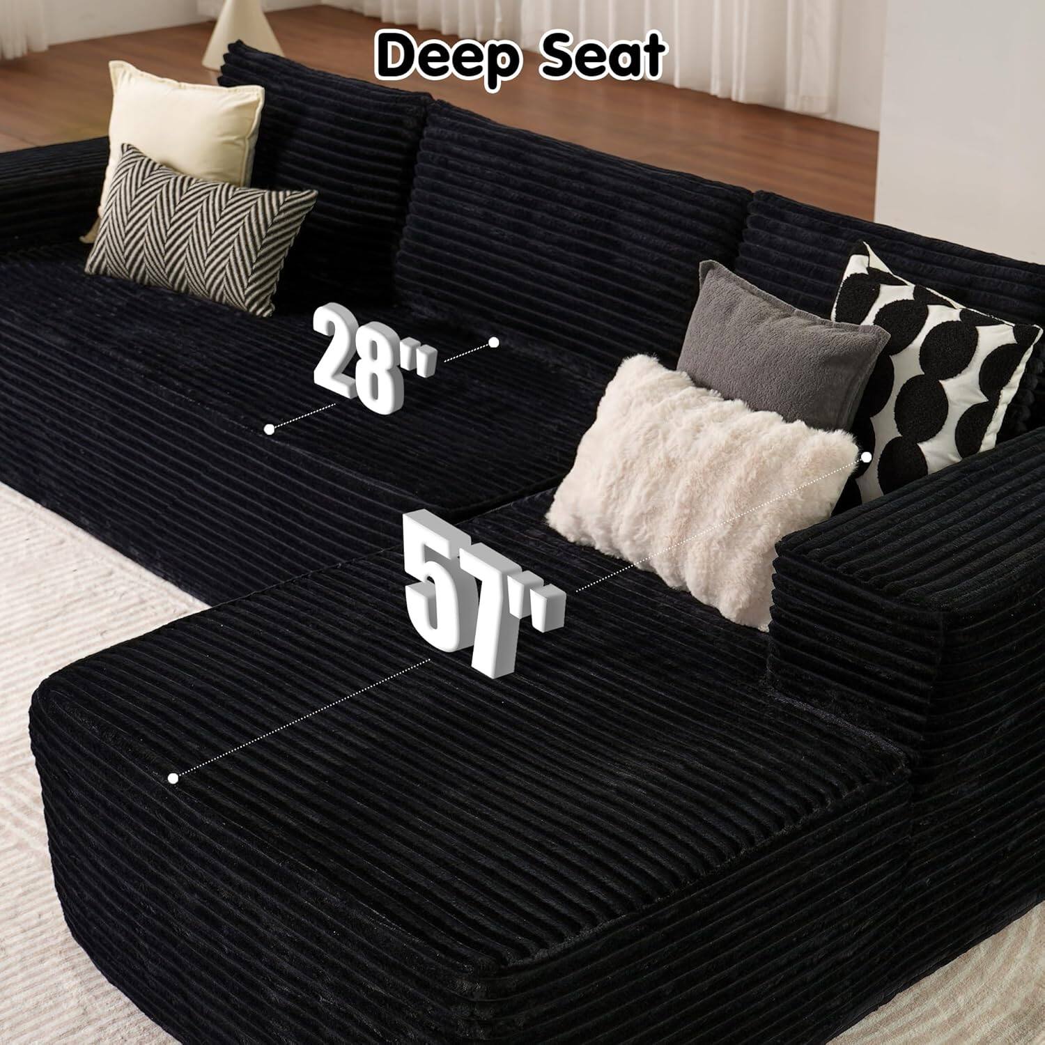 Sectional Cloud Couch for Living Room