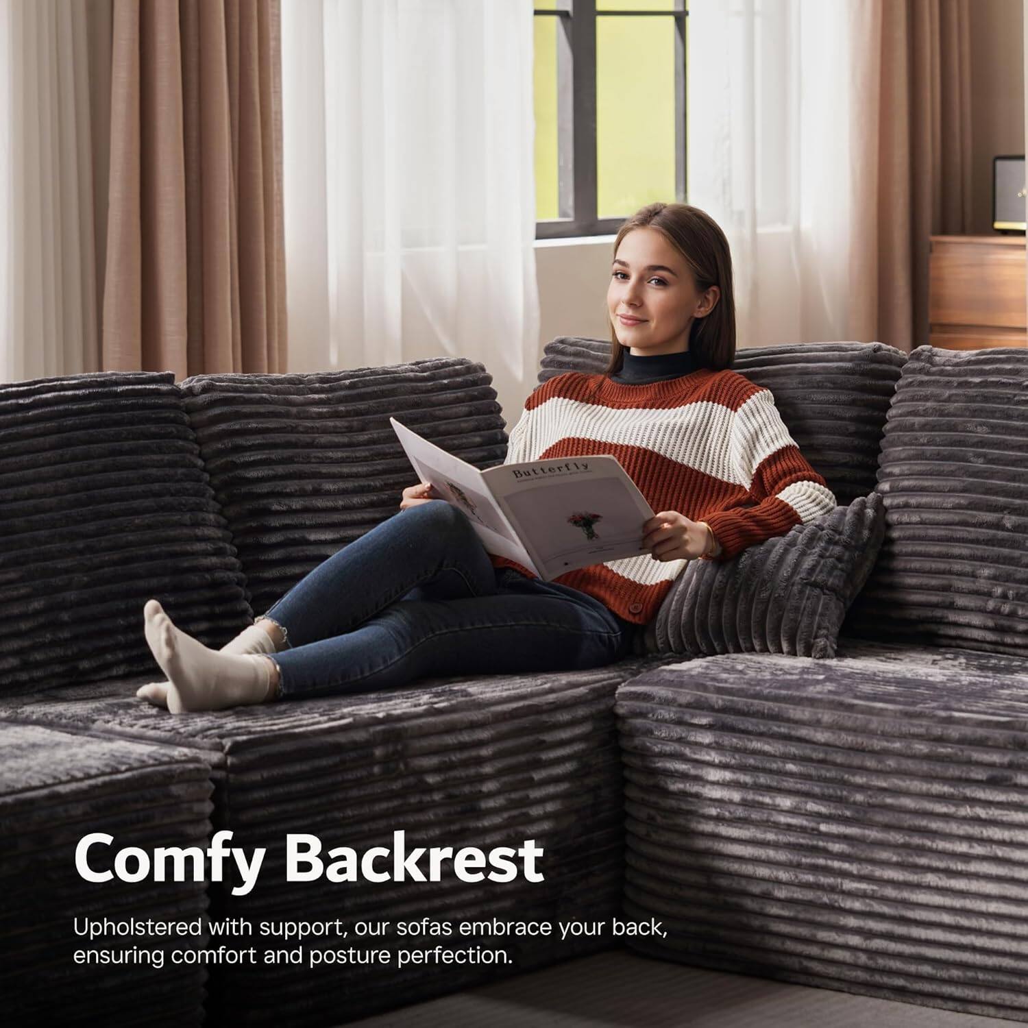 Sectional Cloud Couch for Living Room