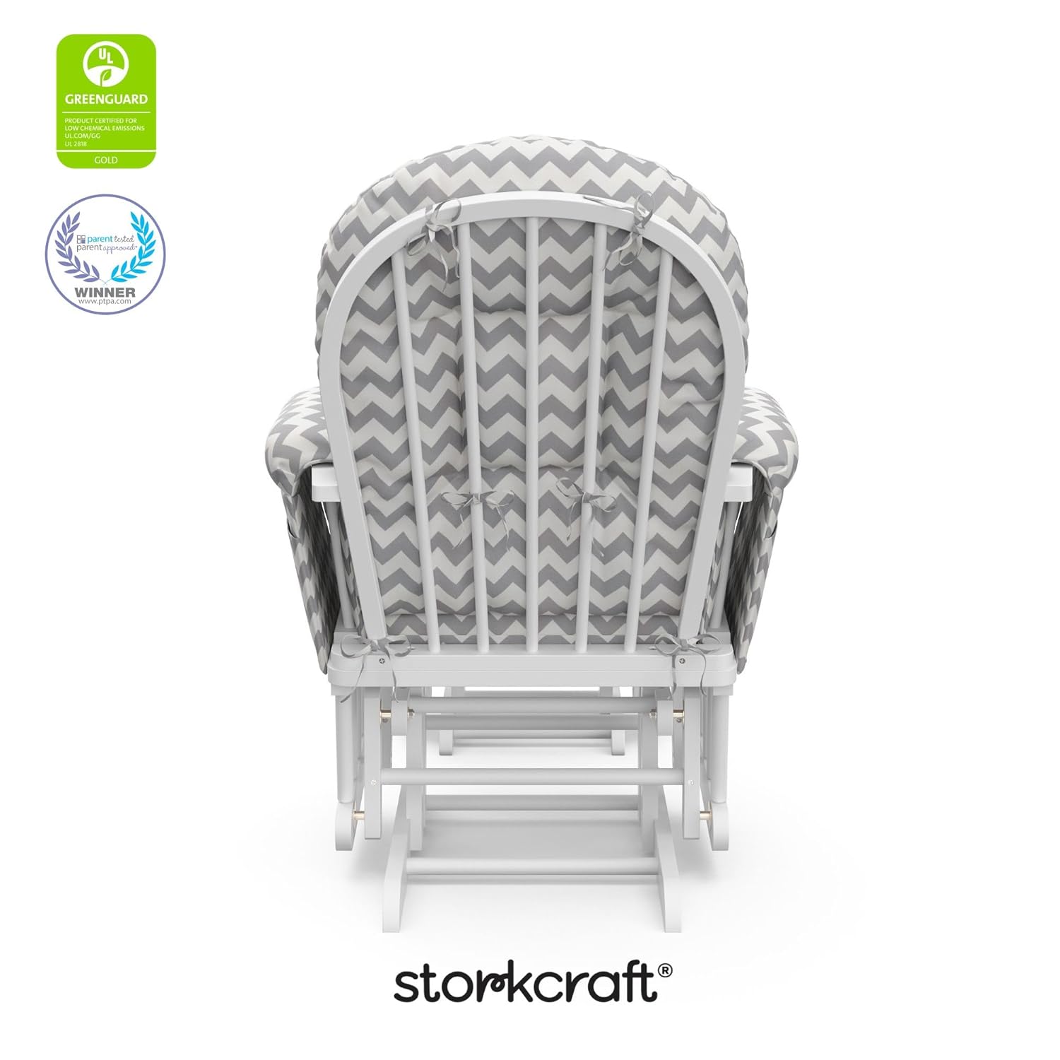 Storkcraft Premium Hoop Glider & Ottoman