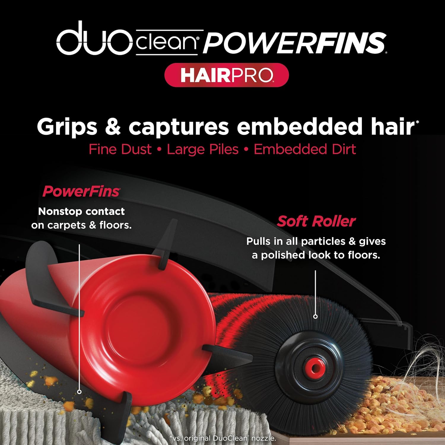 Shark AZ2002 Vertex Powered Lift-Away Upright Vacuum with DuoClean PowerFins, Self-Cleaning Brushroll, Large Dust Cup, Pet Crevice Tool, Dusting Brush & Power Brush, Silver/Rose Gold