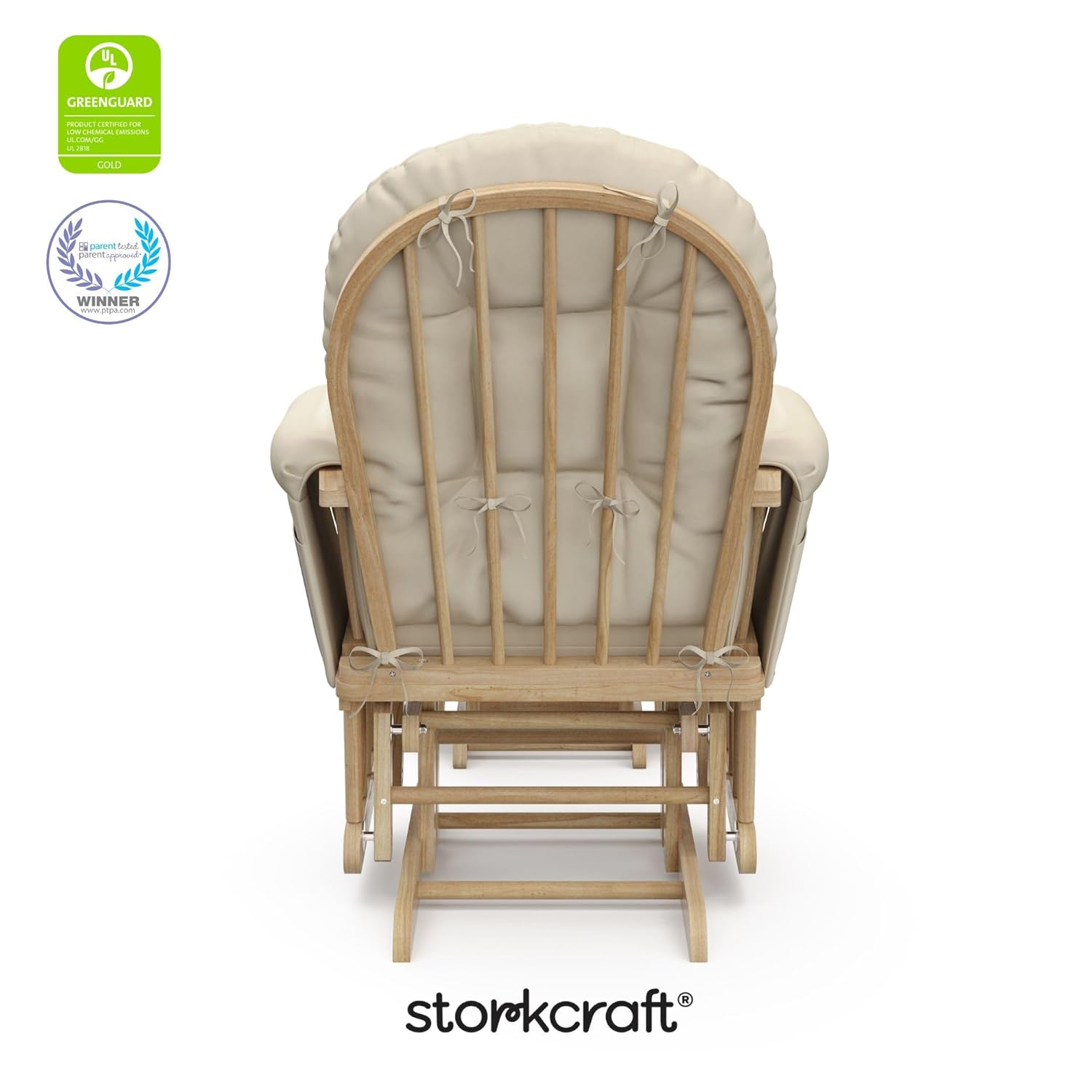 Storkcraft Premium Hoop Glider & Ottoman