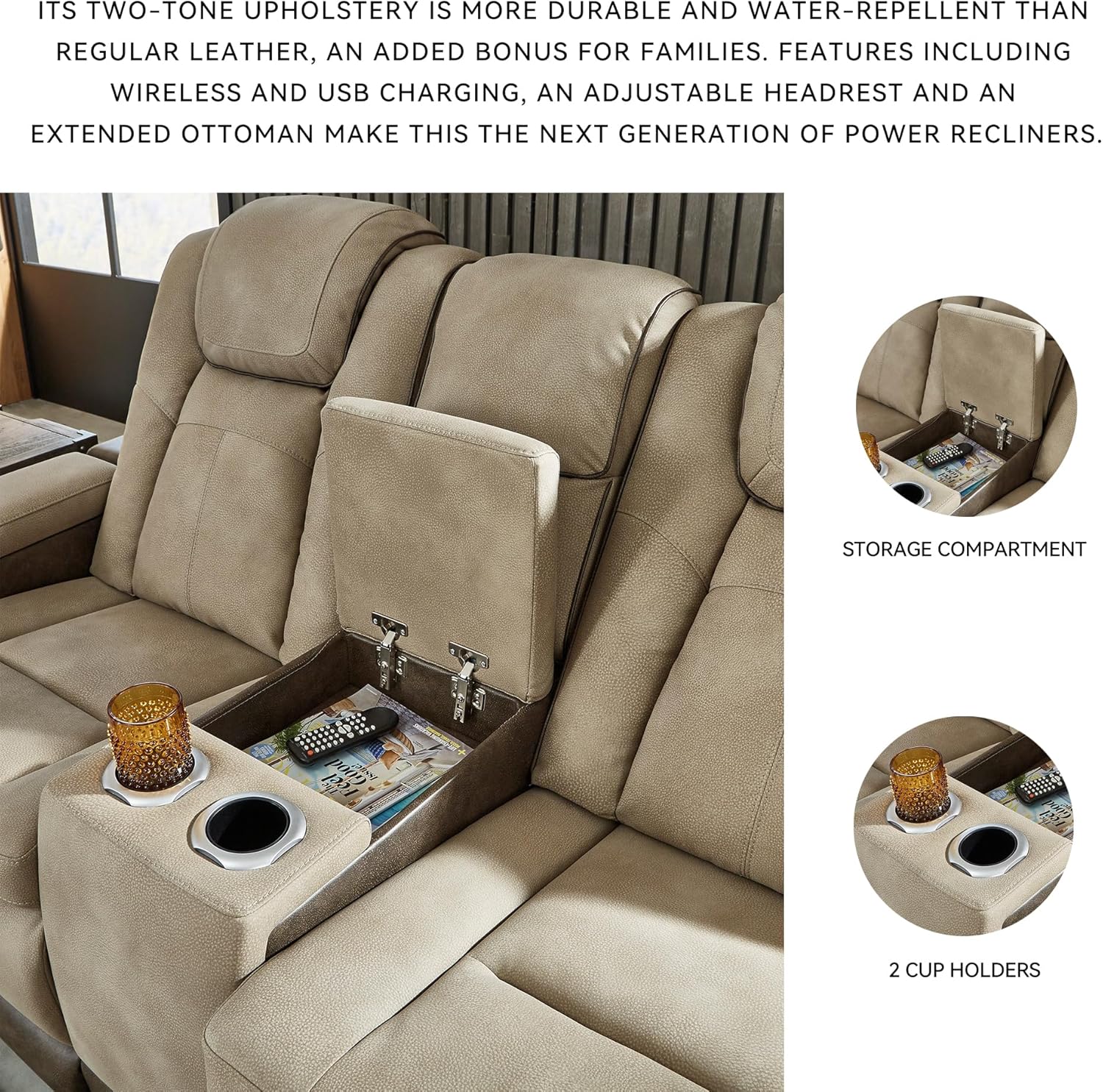 Signature Design by Ashley Next-Gen DuraPella Power Reclining Sofa