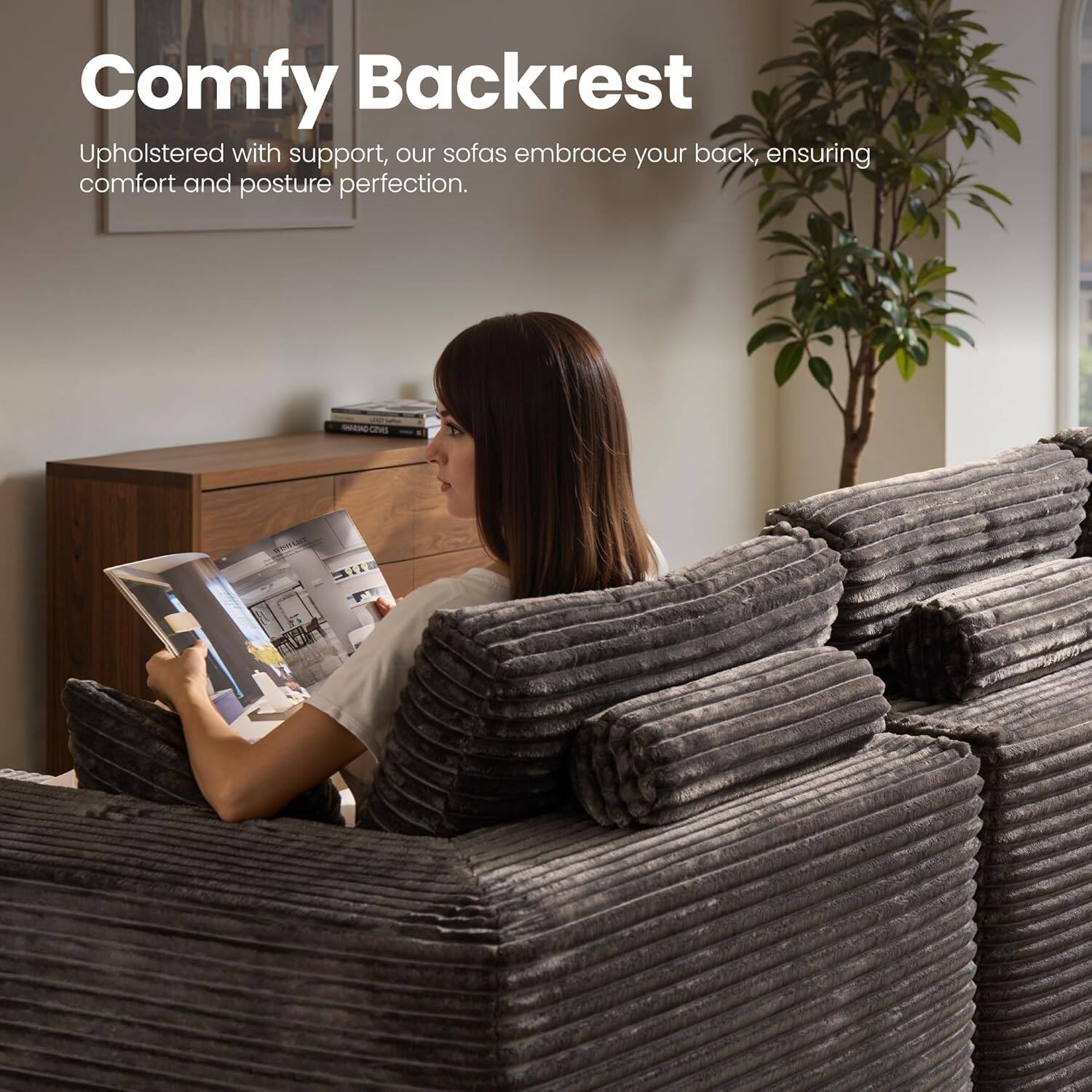 Sectional Cloud Couch for Living Room