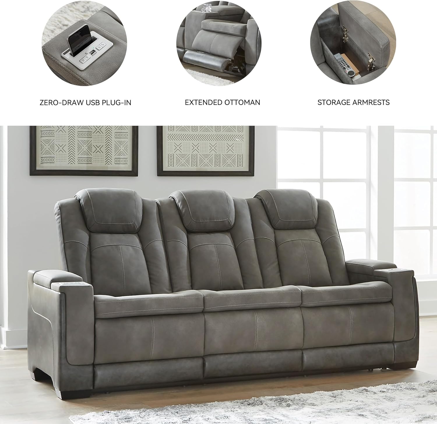 Signature Design by Ashley Next-Gen DuraPella Power Reclining Sofa
