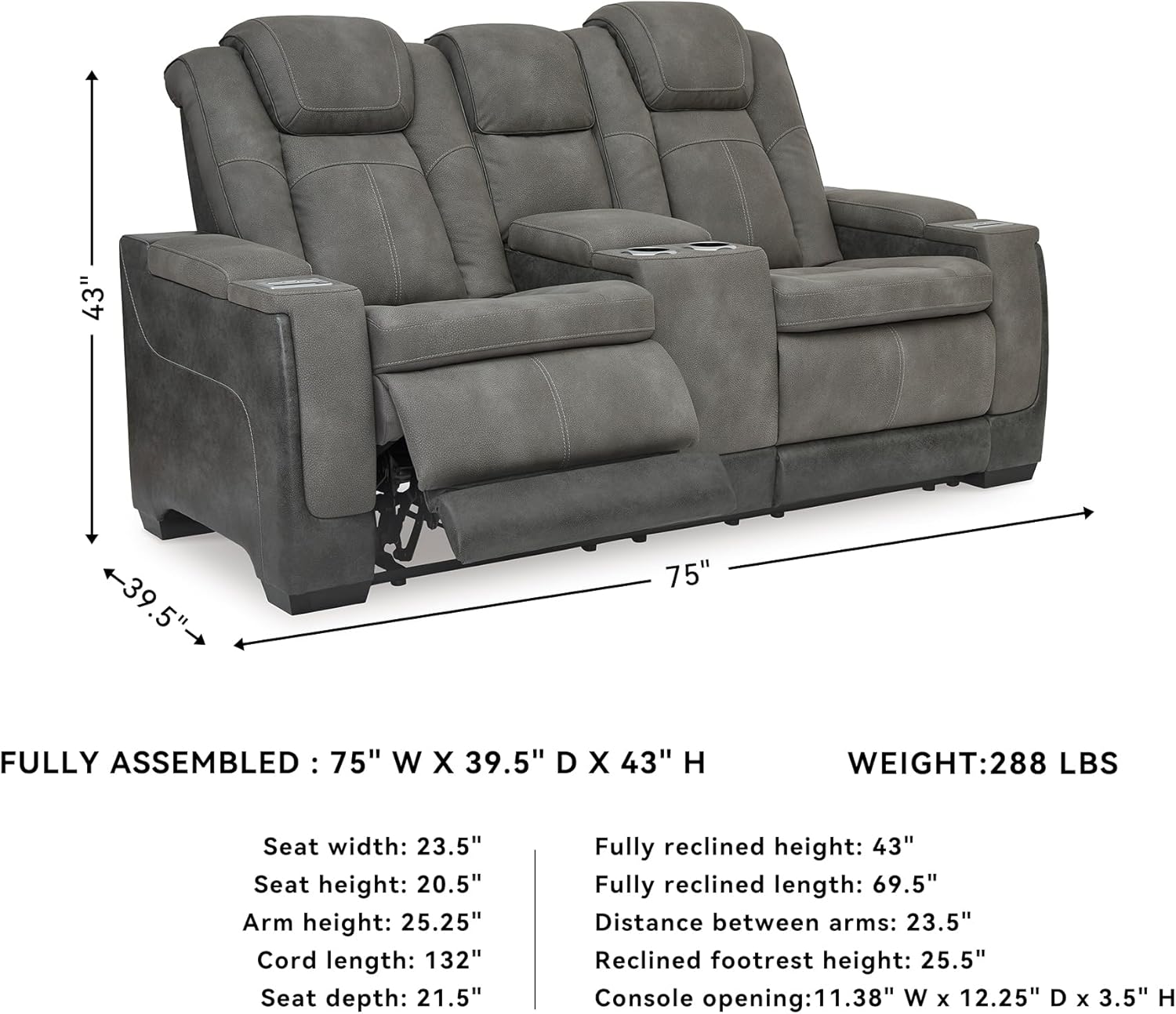 Signature Design by Ashley Next-Gen DuraPella Power Reclining Sofa