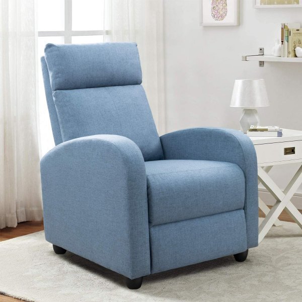 Recliner Chair Adjustable Single Sofa Fabric Recliner
